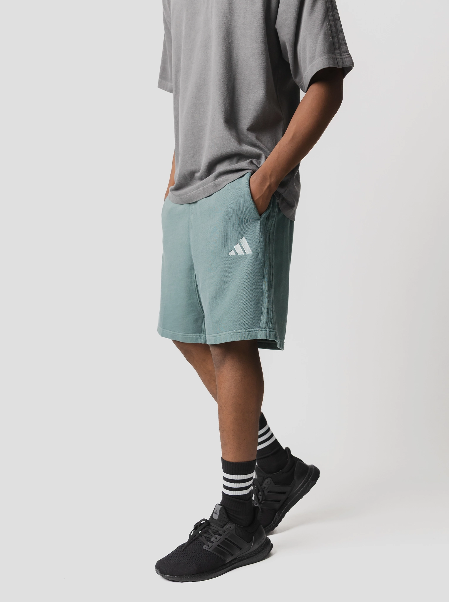 French Terry Shorts Ombre effect Versatile Wear