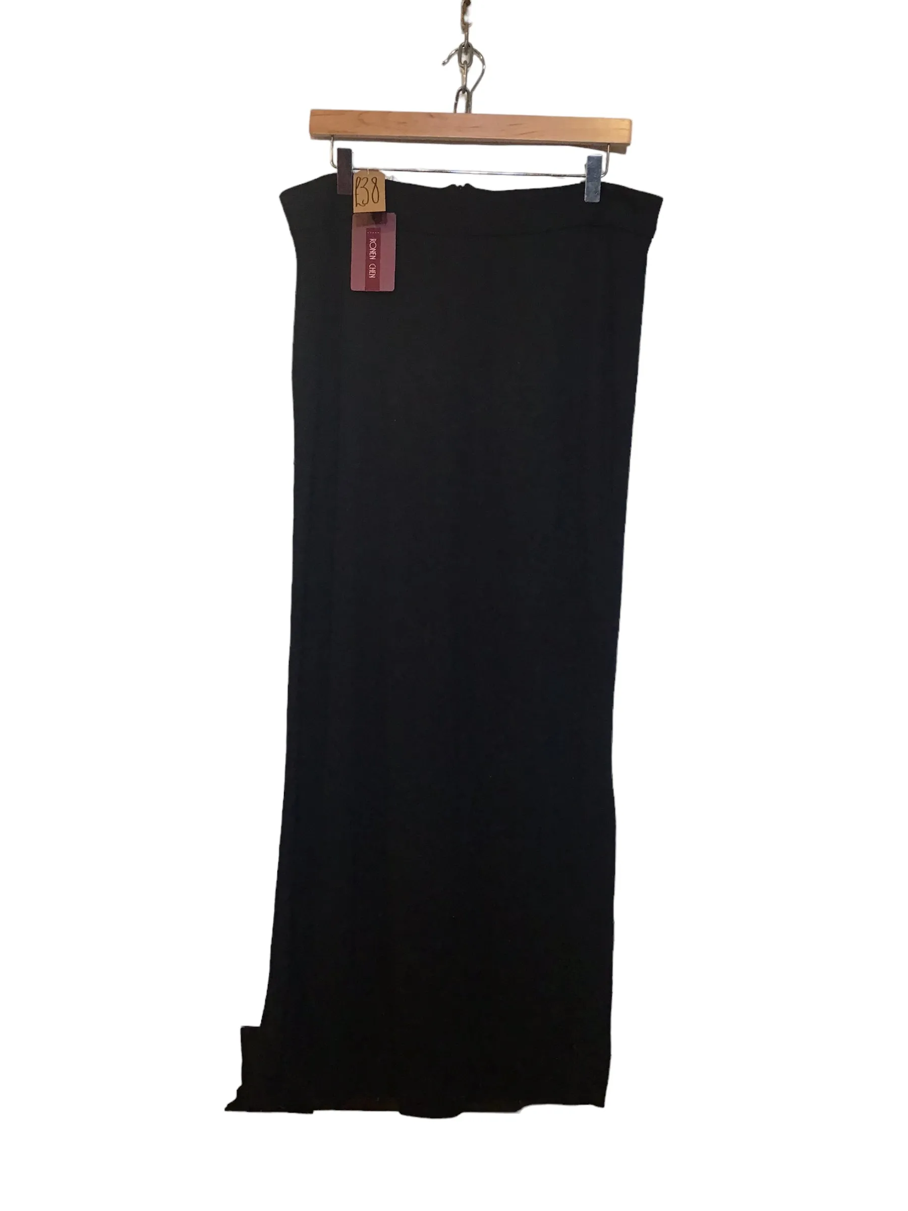 Vegan Leather Athletic Silhouette Ronan Chen Barbara Skirt (Size L)