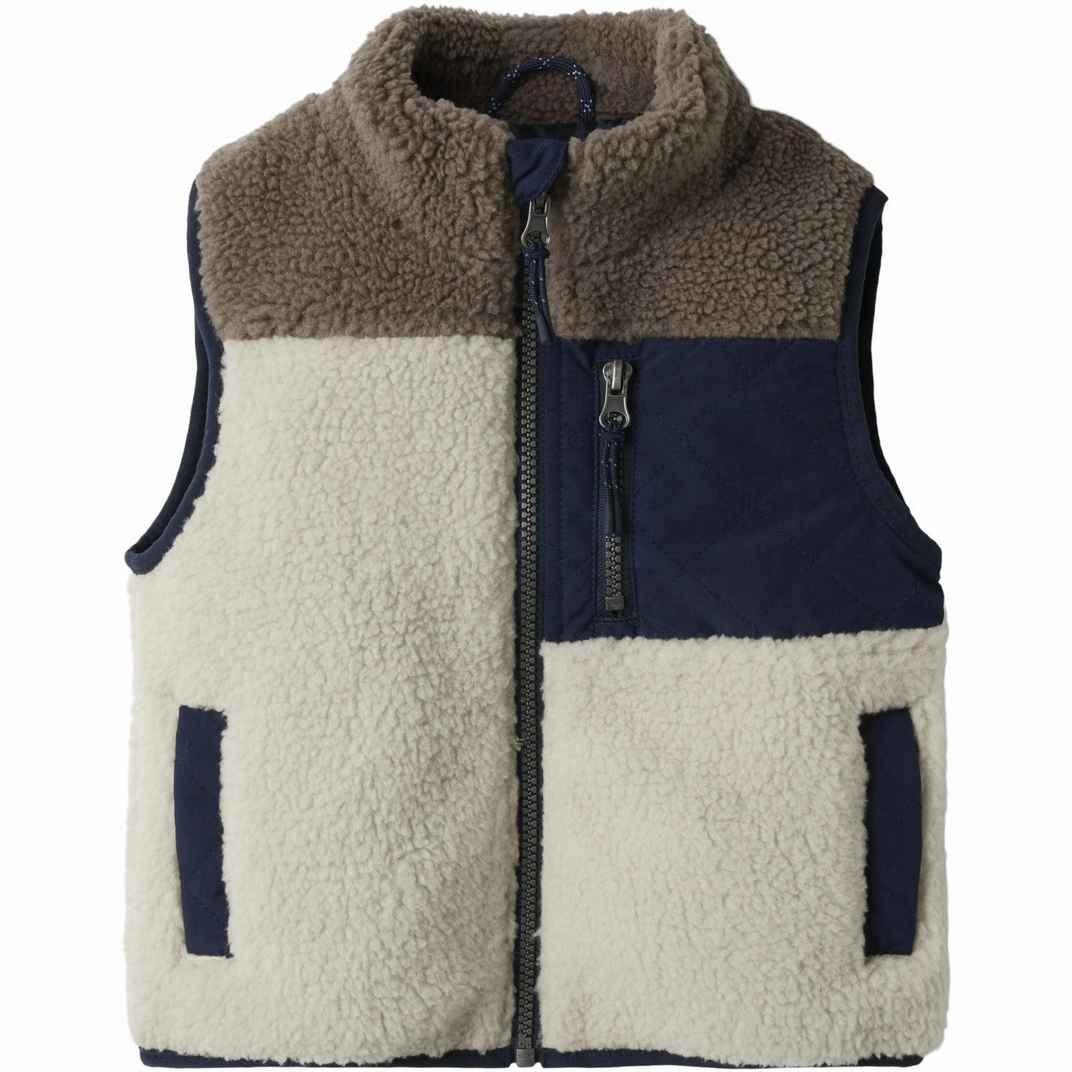 Name It Fog Monico Teddy Vest Modern insufficient