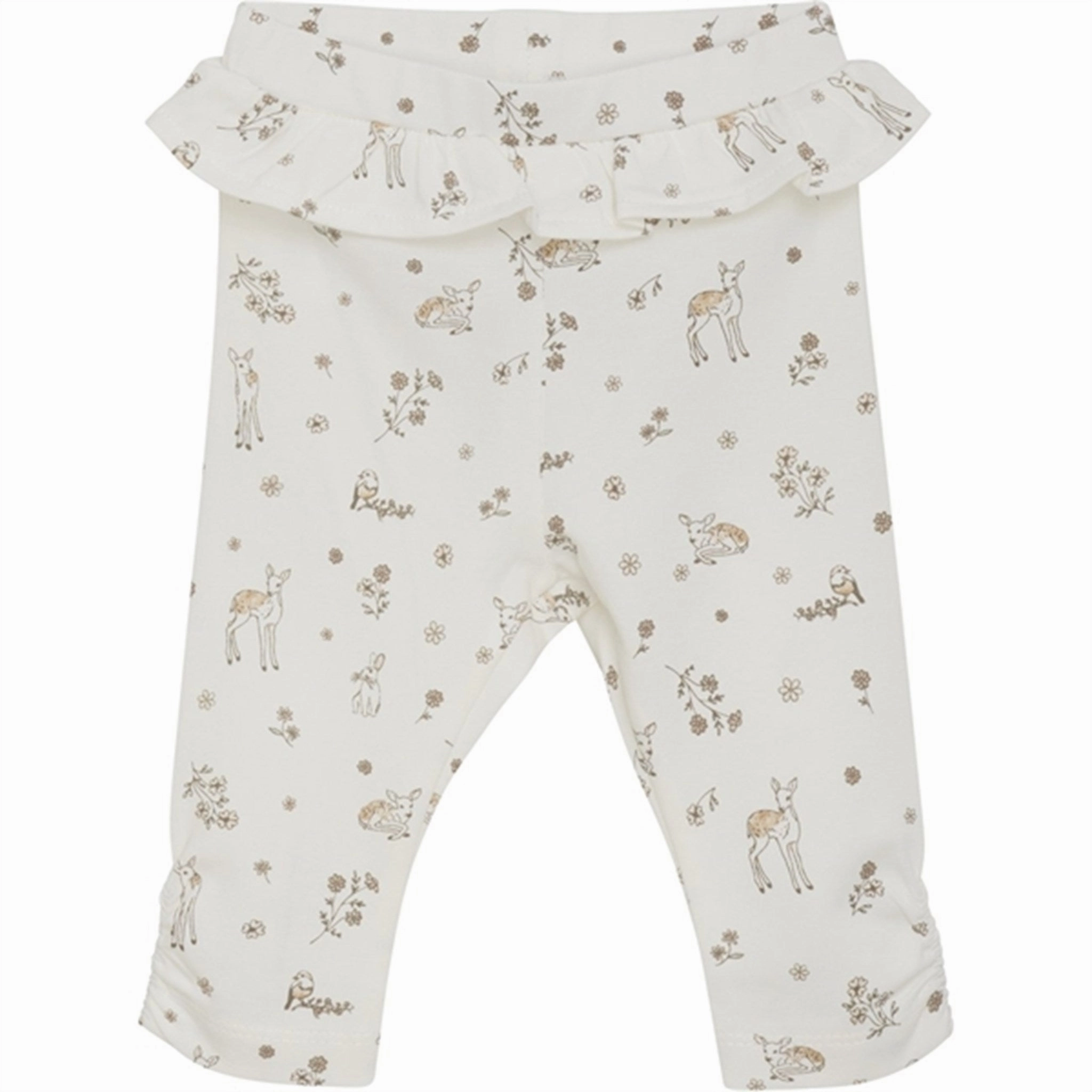 Breathable Mesh Panels FIXONI Silver Peony Leggings