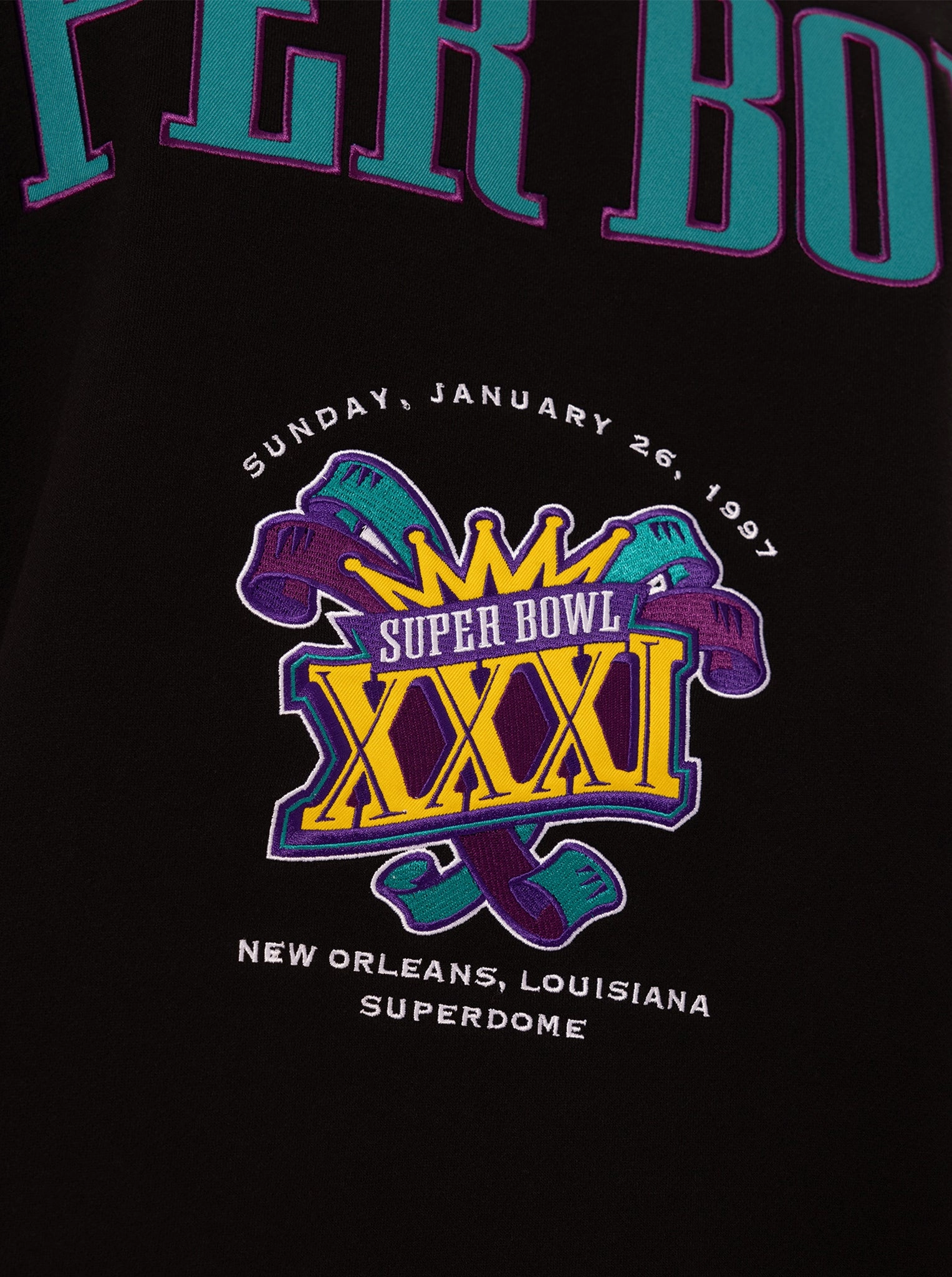 Superbowl XXXI Crew Trend Vibe Lightweight Design