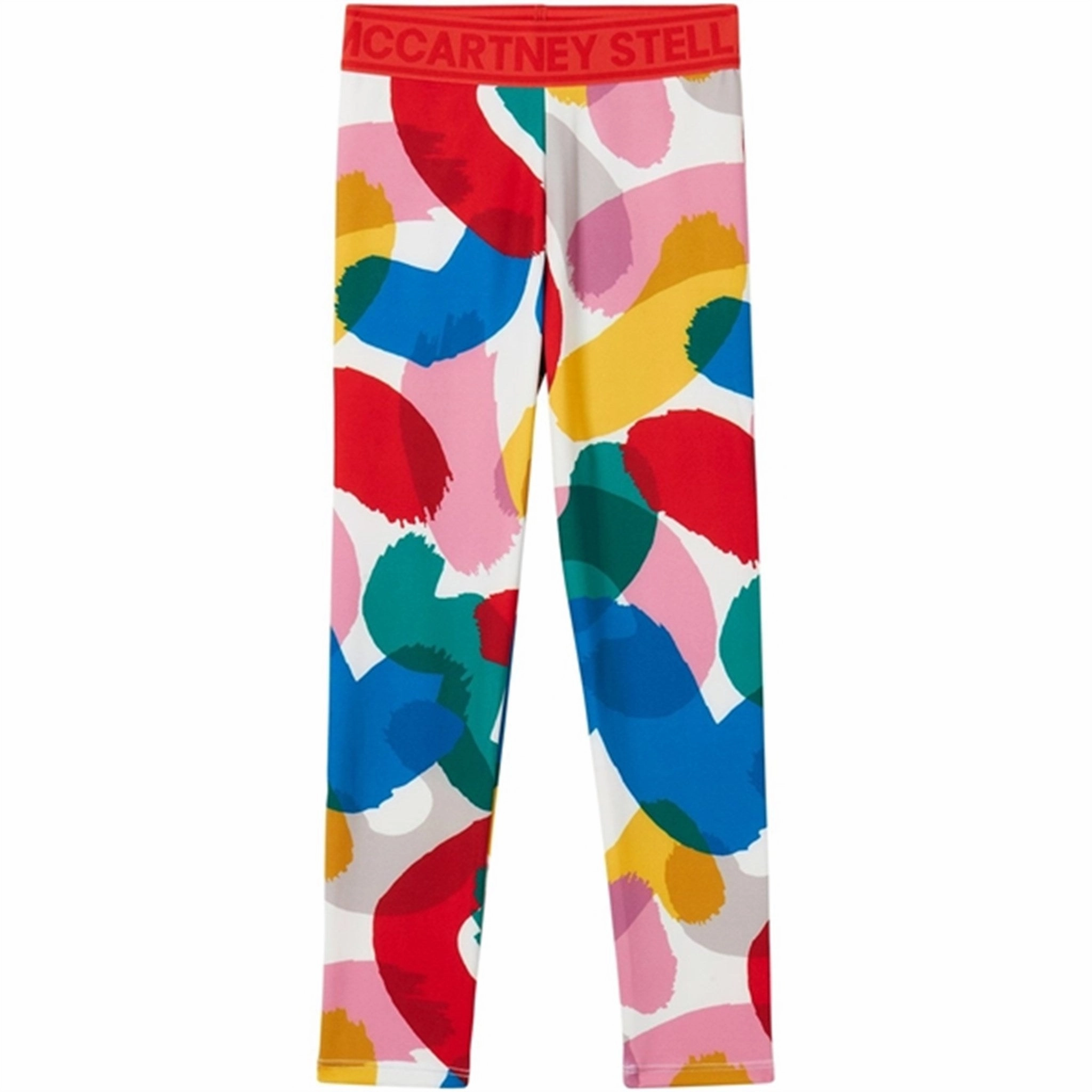 Stella McCartney Ivory/Colourful Leggings Perfect for Yoga Knee Articulation Tech