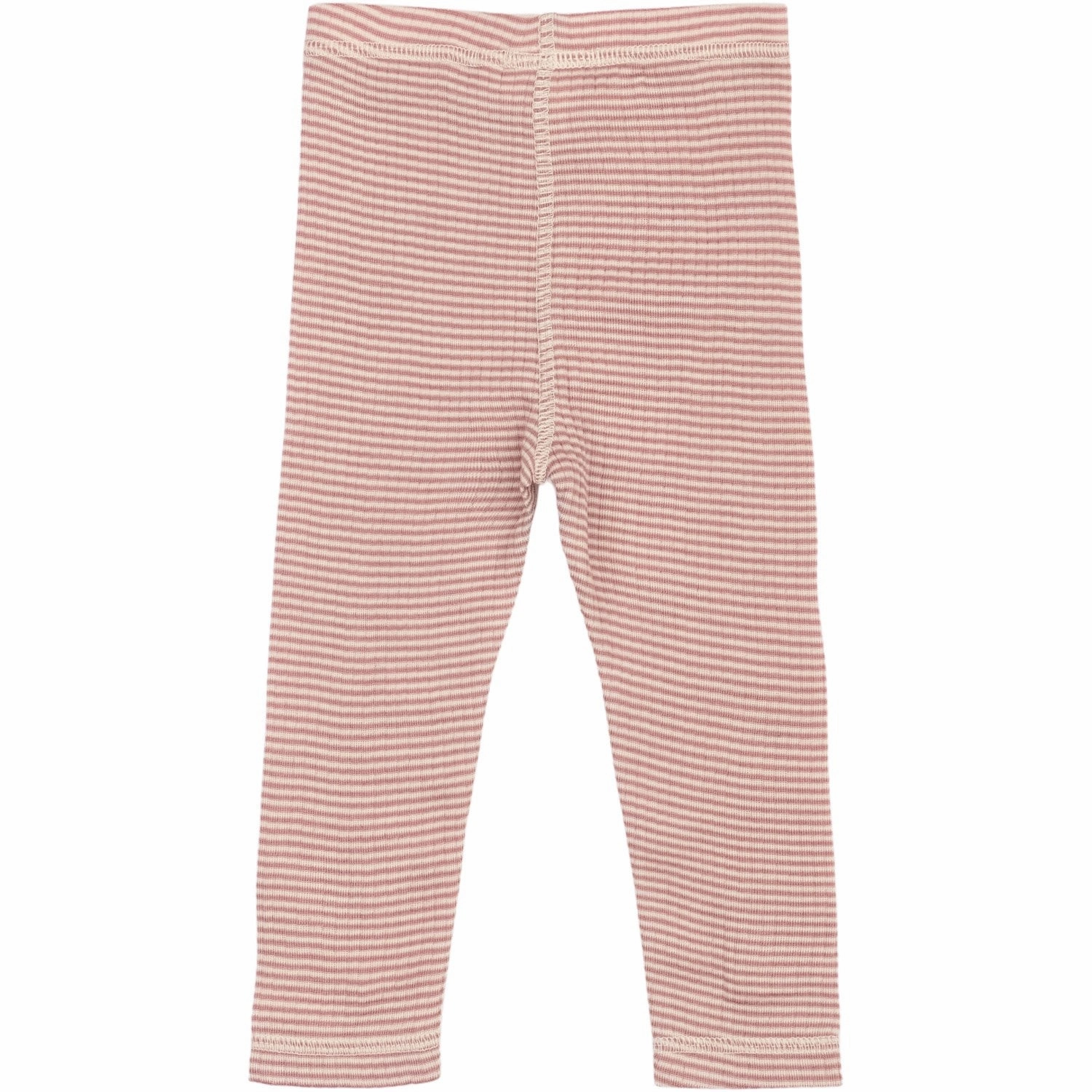 Anti Pilling Finish Petit Piao Nostalgic Rose/Dark Off White PPDante Leggings Merino Wool Striped