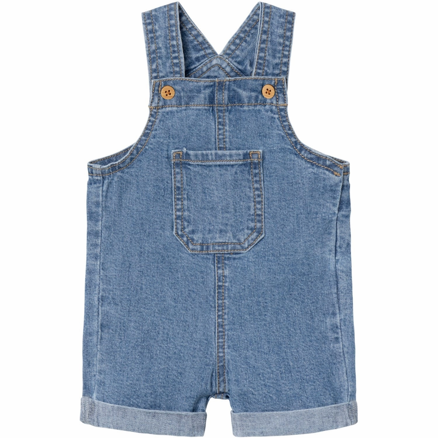 Name It Medium Blue Denim Lou Denim Shorts Overall Premium Look