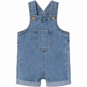 Name It Medium Blue Denim Lou Denim Shorts Overall Chic Vibe Windproof coating
