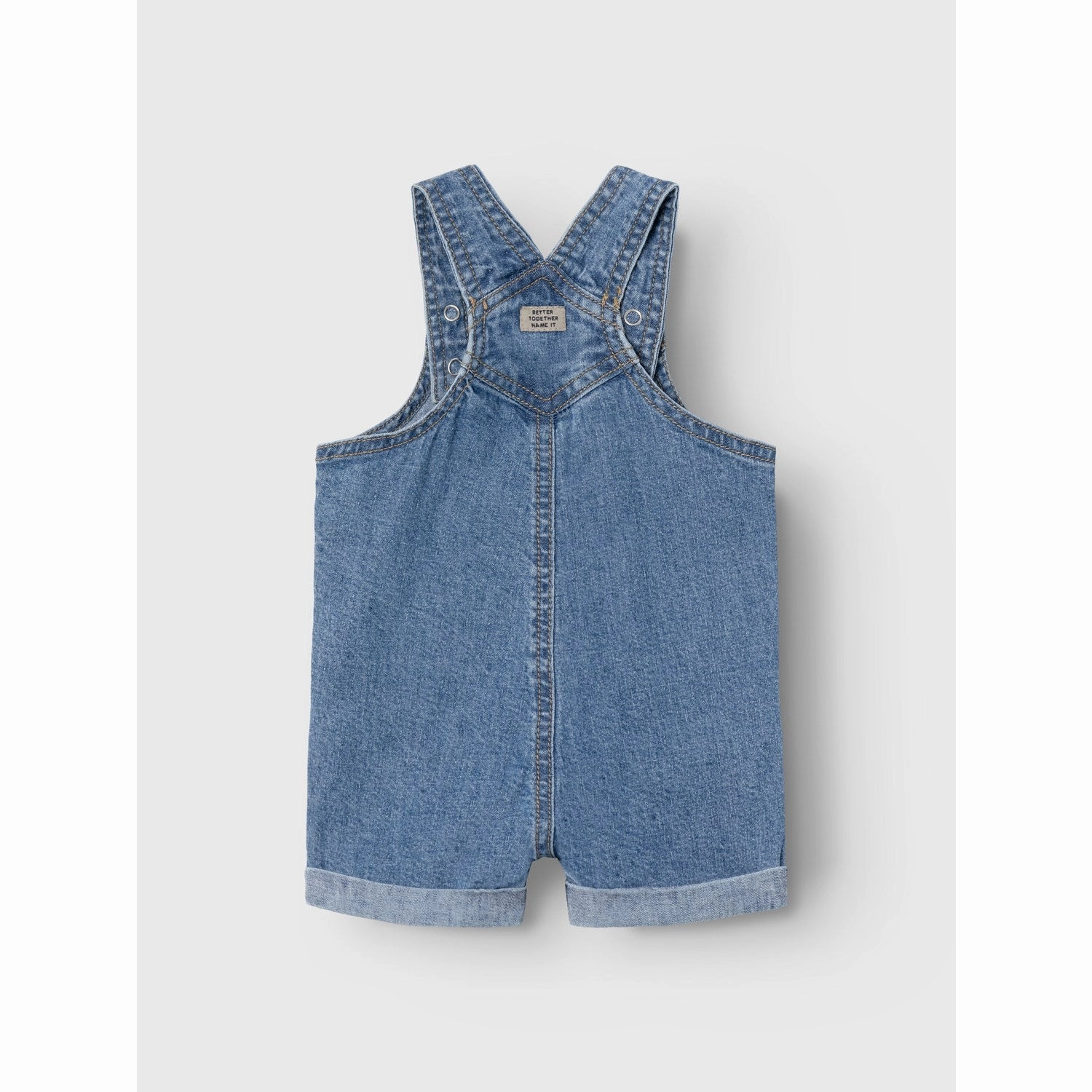 Name It Medium Blue Denim Lou Denim Shorts Overall TailoredSilhouette
