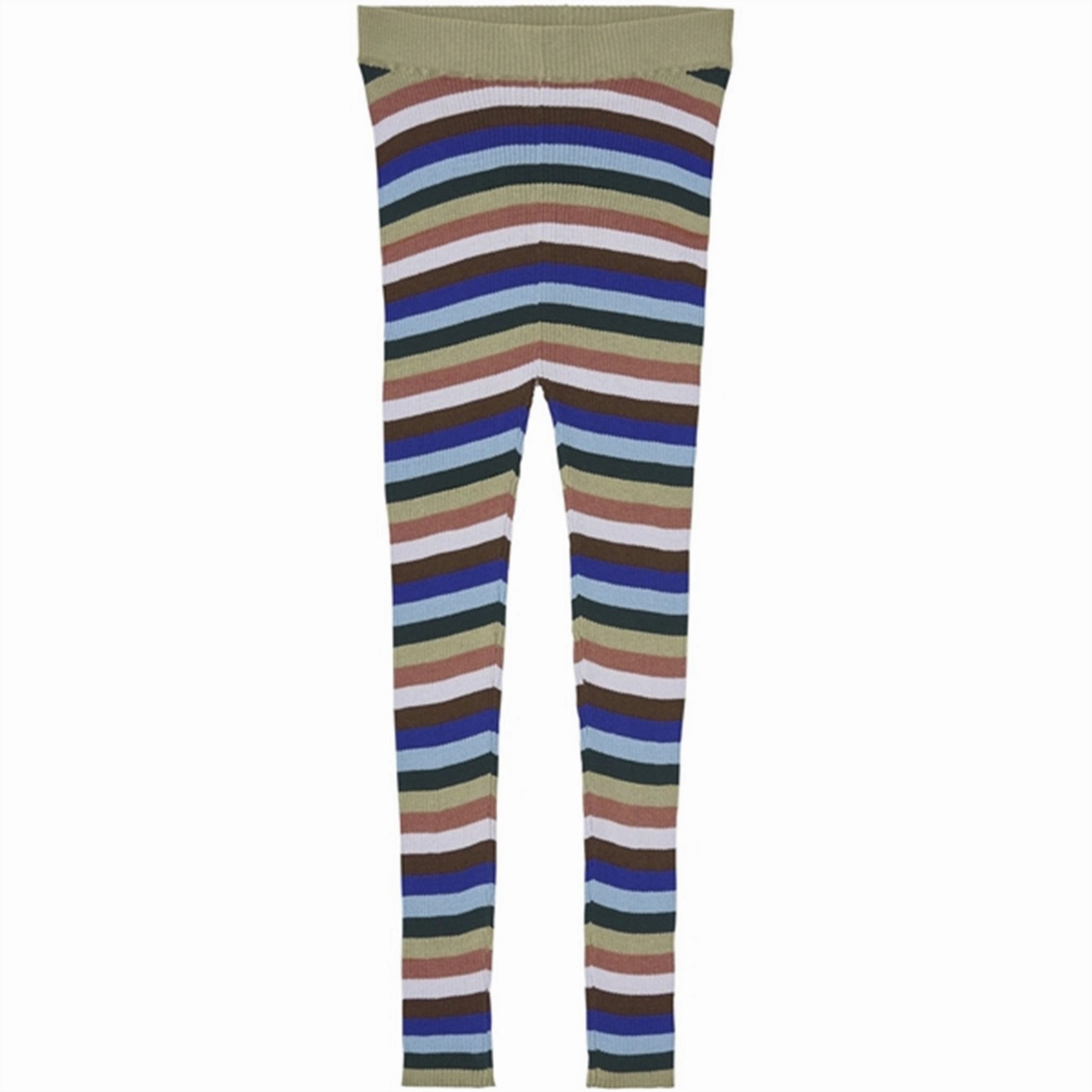 Stretch Fit For Teens FUB Slim Rib Leggings Multi Stripe