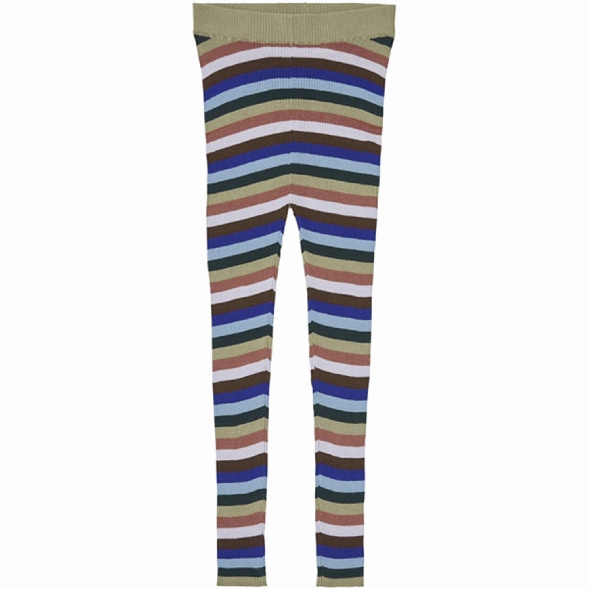FUB Slim Rib Leggings Multi Stripe Motion Ready Quick Dry For Kids