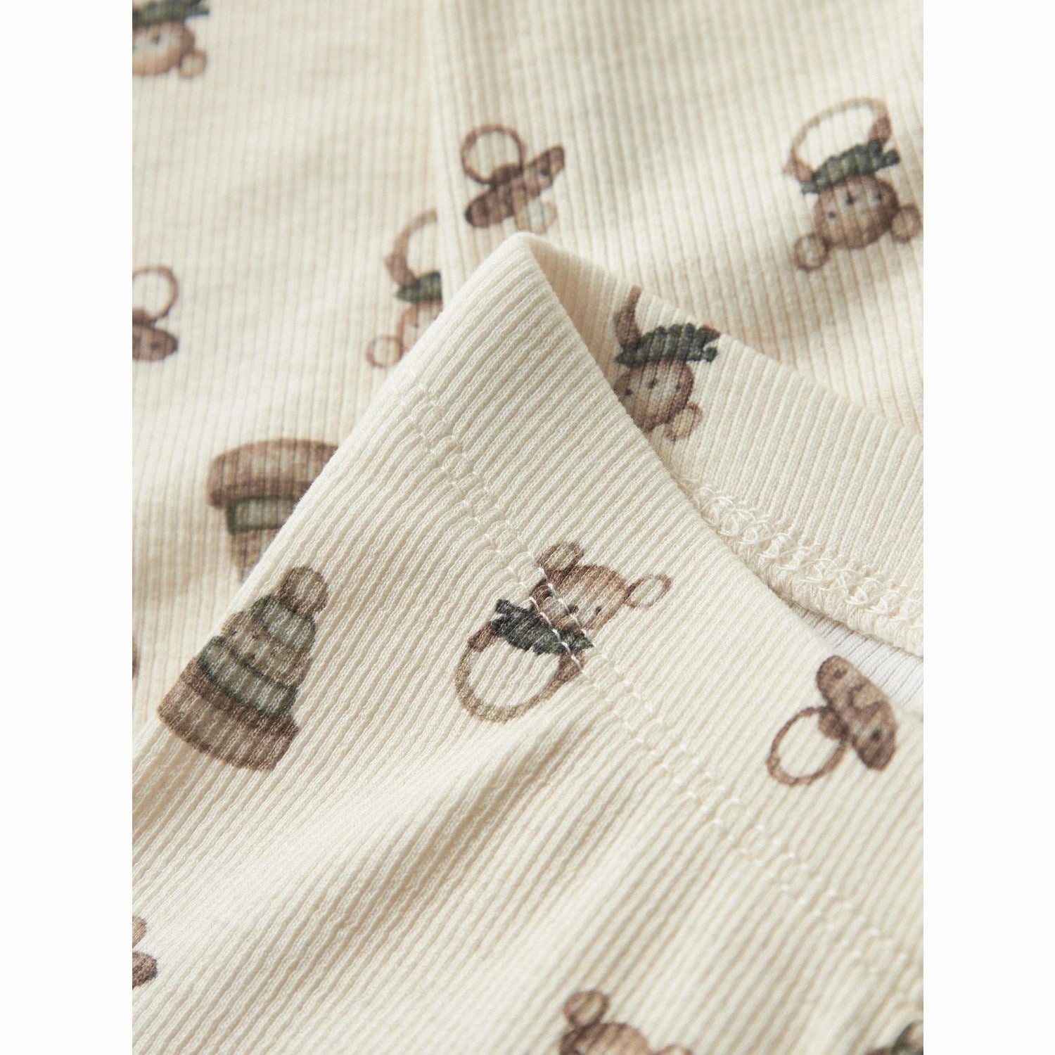 Lil'Atelier Turtledove Toy Nbngavo Elf Slim Leggings Lil Noos Maternity Wear Rib Knit