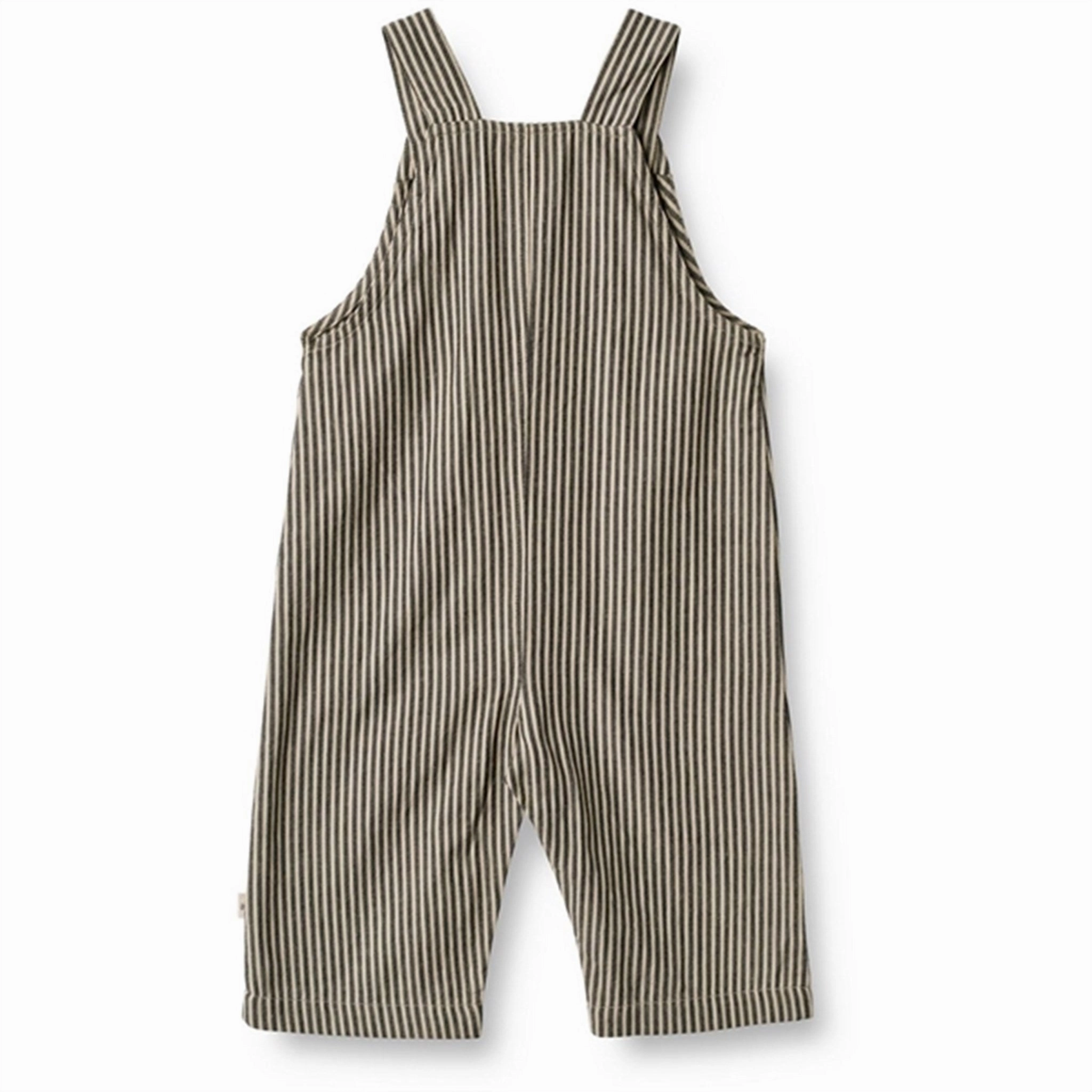 Wheat Black Coal Stripe Overall Issey Soft Material Polyester fabric