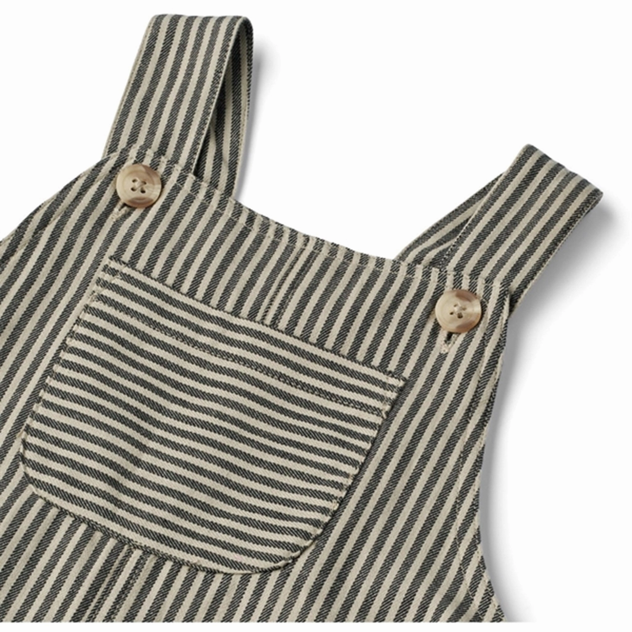 SecureCargoPockets FadeResistant Wheat Black Coal Stripe Overall Issey