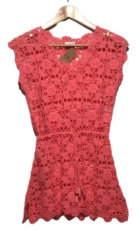 Alibi Crochet Dress (Size S) Garden Scene Mom Chic