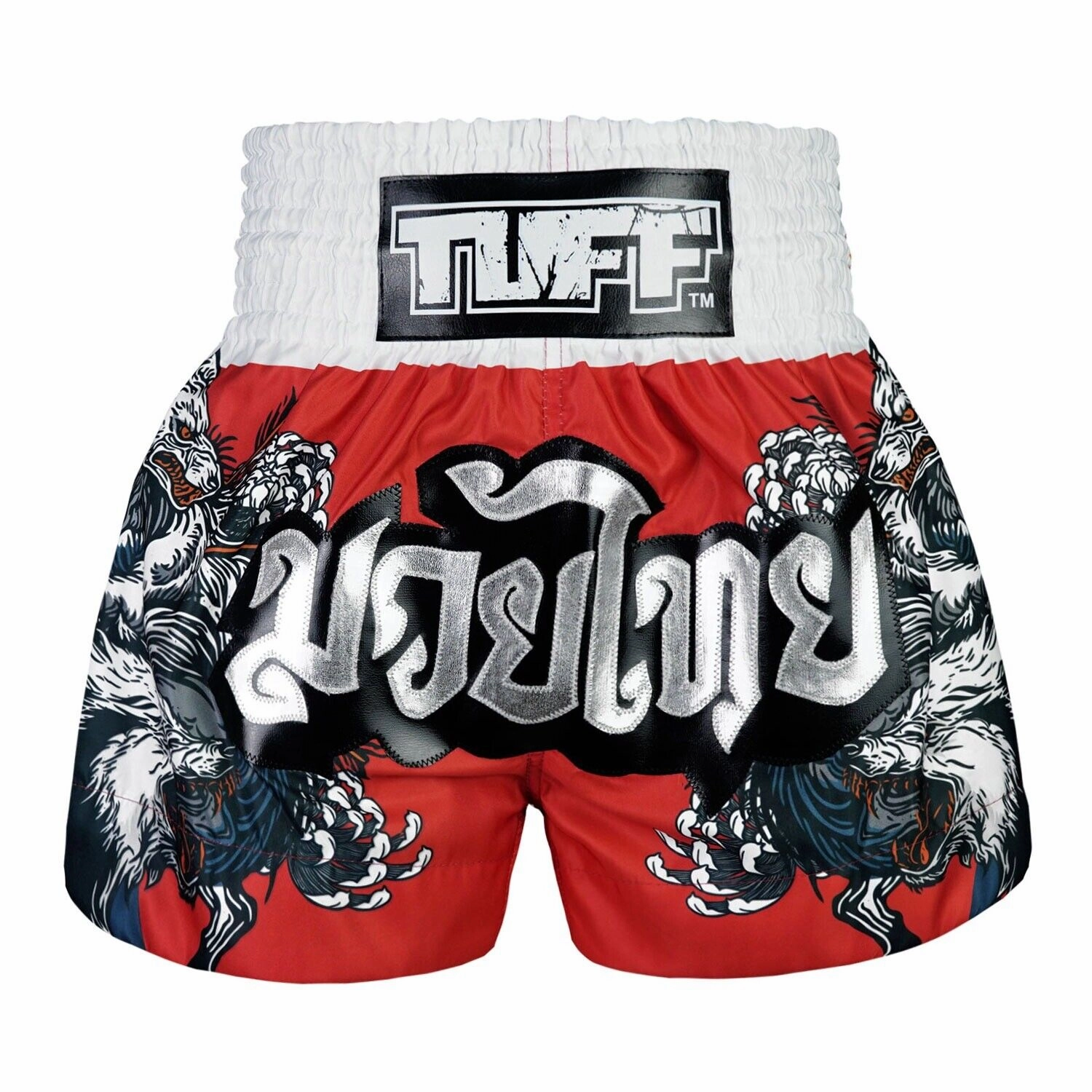 TUFF Muay Thai Shorts Wolfpack MS684 Minimalist Style
