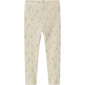 Name It Peyote Melange Flowerkab Leggings No Pilling Adaptive Compression Levels