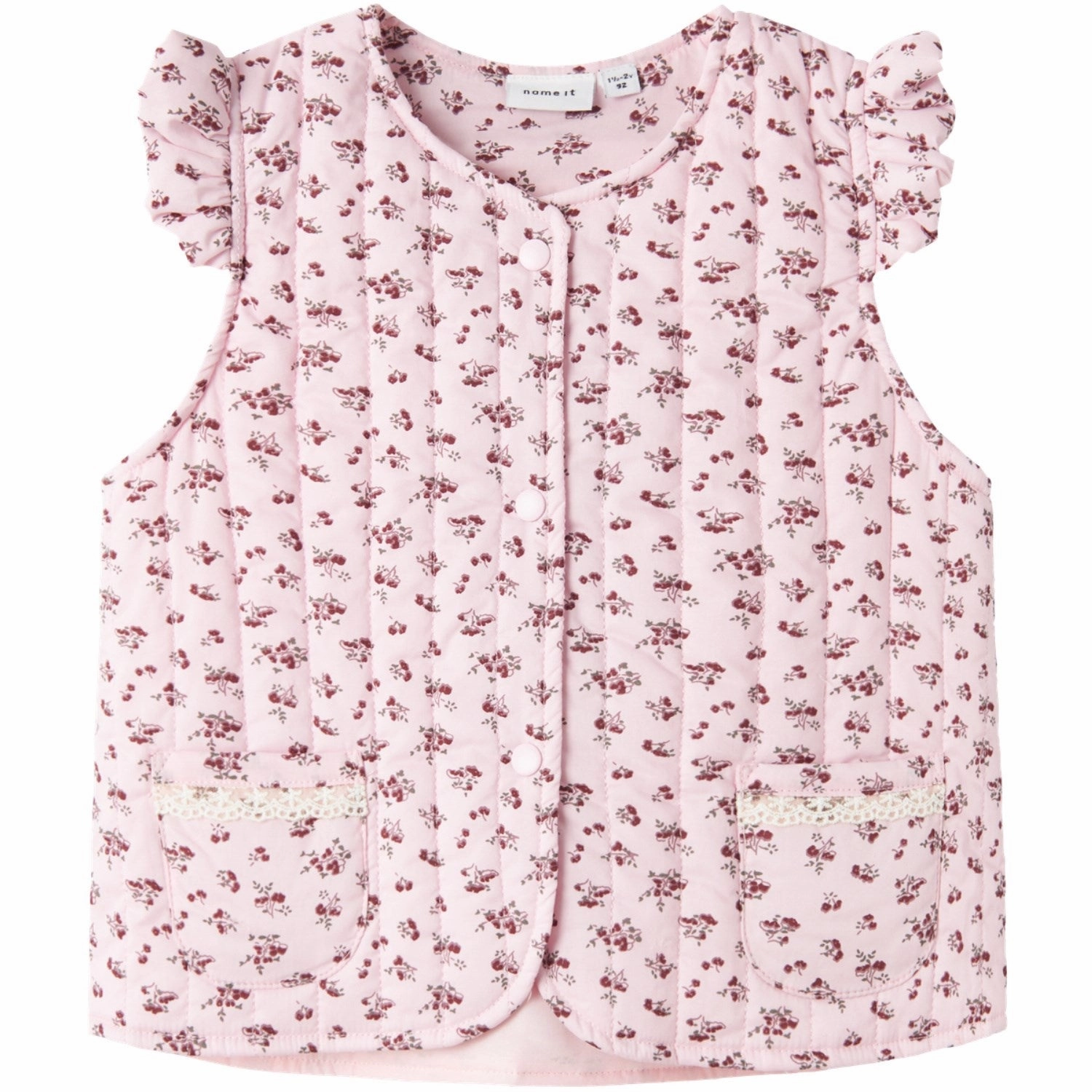 Odor Control Lining Abrasion Reinforced Panels Name It Winsome Orchid AOP Tetalia Vest