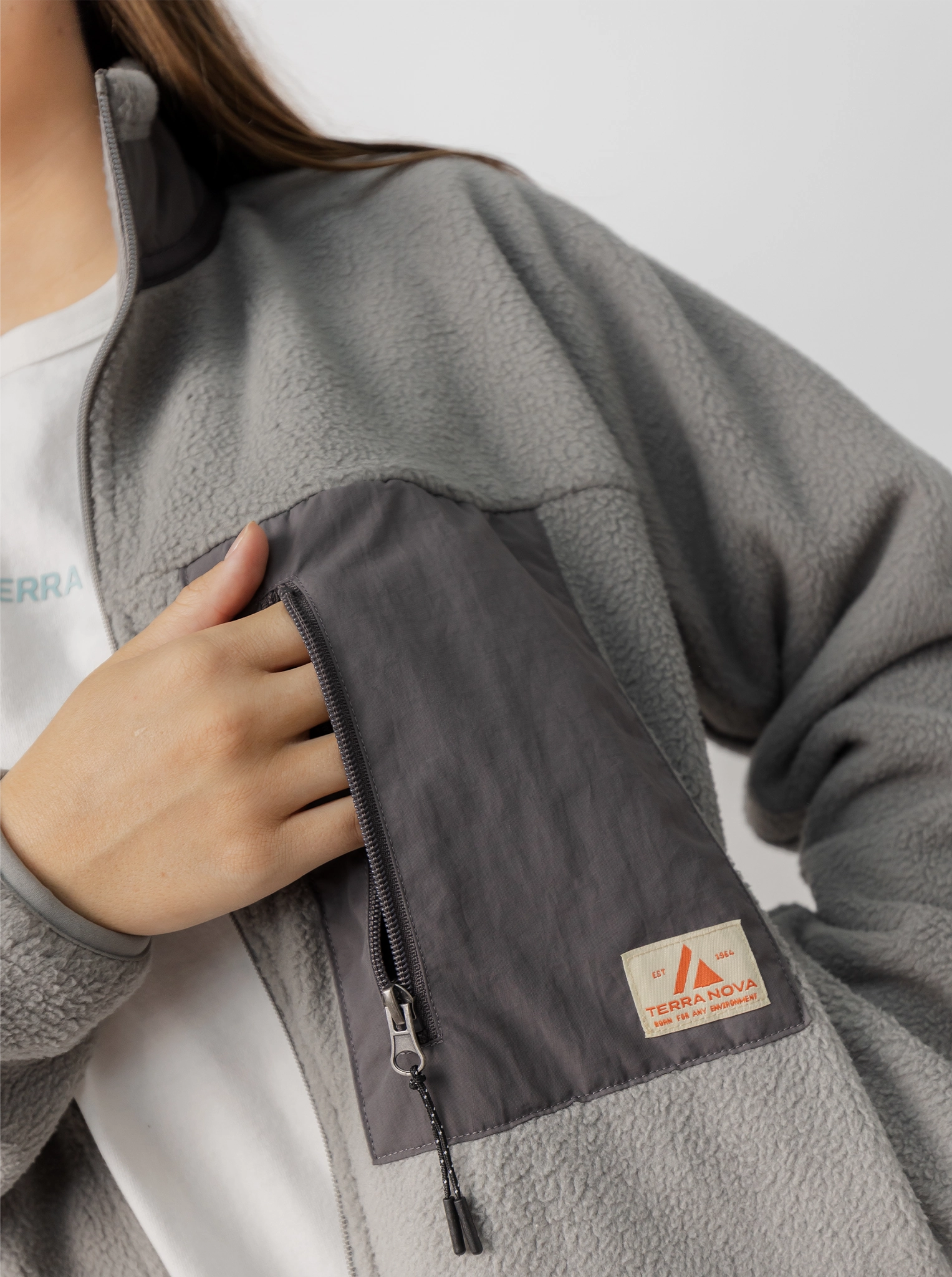 Magnetic Closure Details Terra Sherpa Jacket