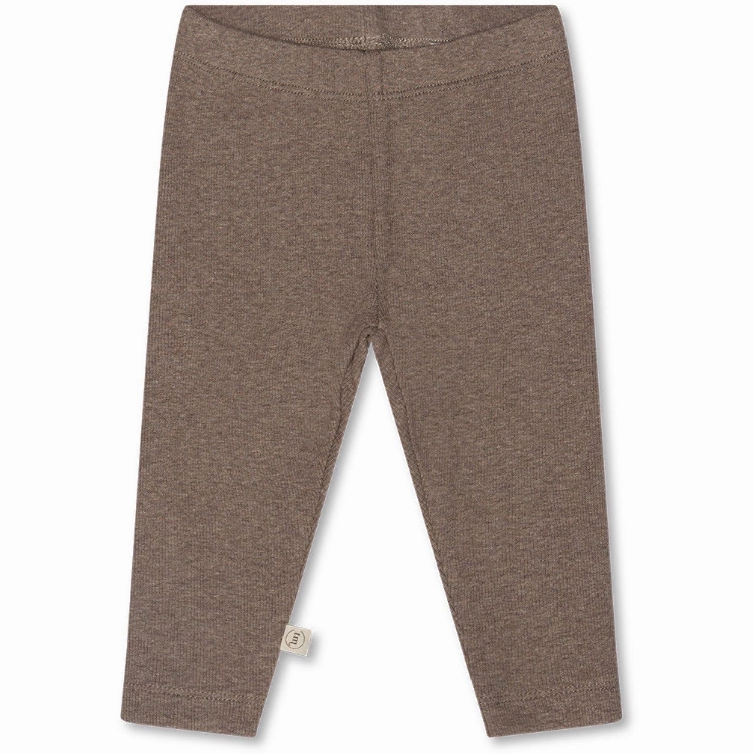 That's Mine Brown Melange Cana Leggings Flexible Fabric