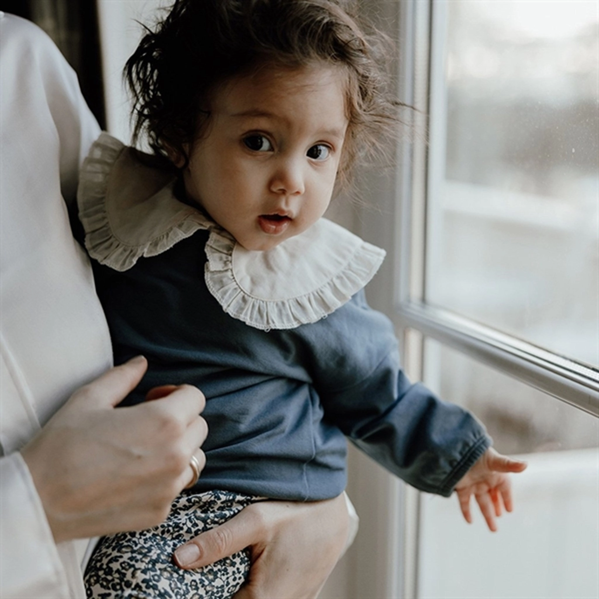 That's Mine Flores Sandshell/Blue Elois Leggings Comfortable Wear Work Commute Mesh Panel