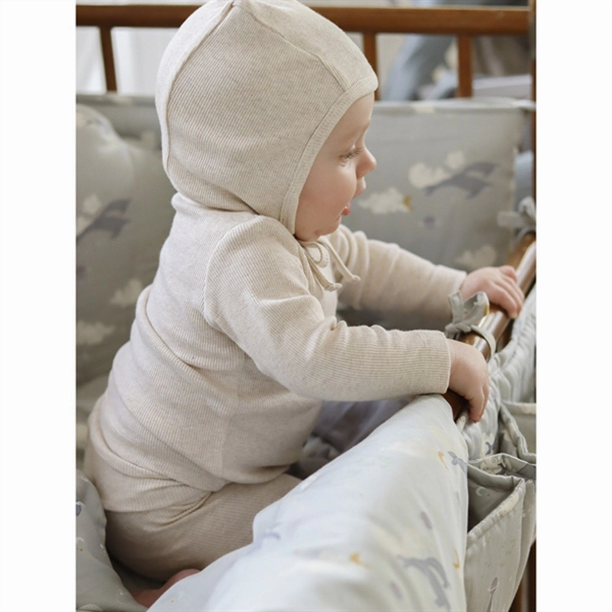 That's Mine Light Brown Melange Cana Leggings Flatlock Stitching Technique Smart Fit