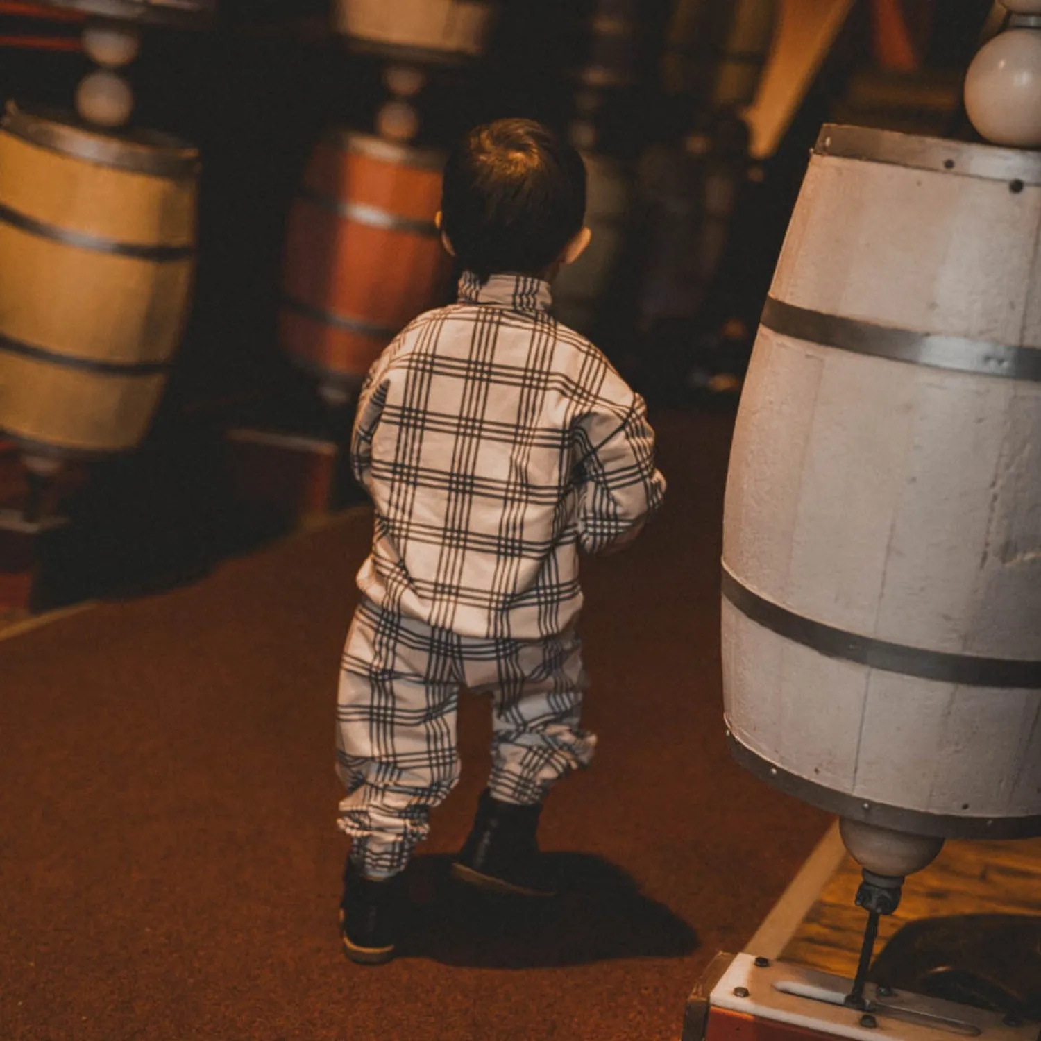 That's Mine Carreaux Bleu Meo Sweatpants Unisex Performance