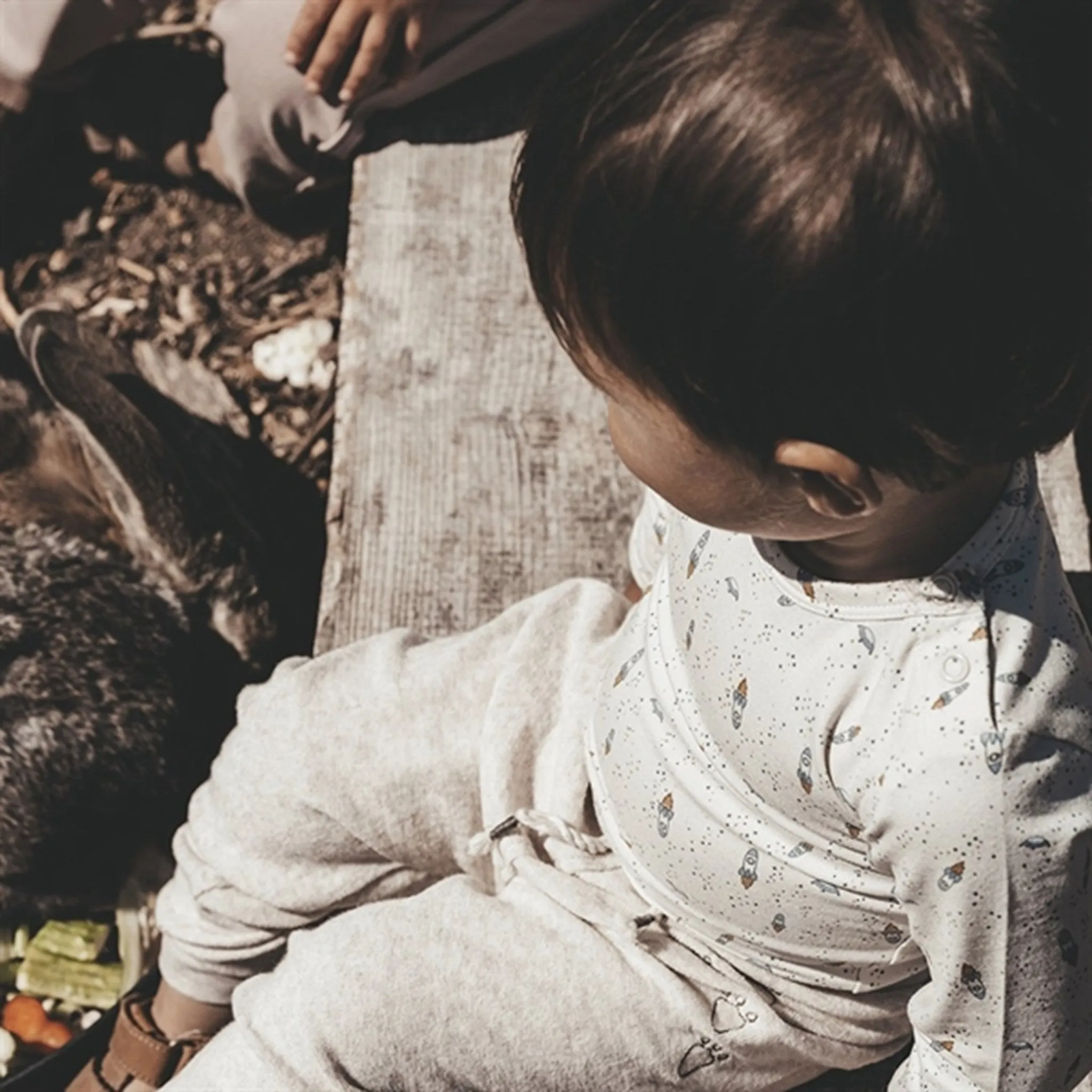 Kids' wear That's Mine Creme Melange Saxo Sweatpants