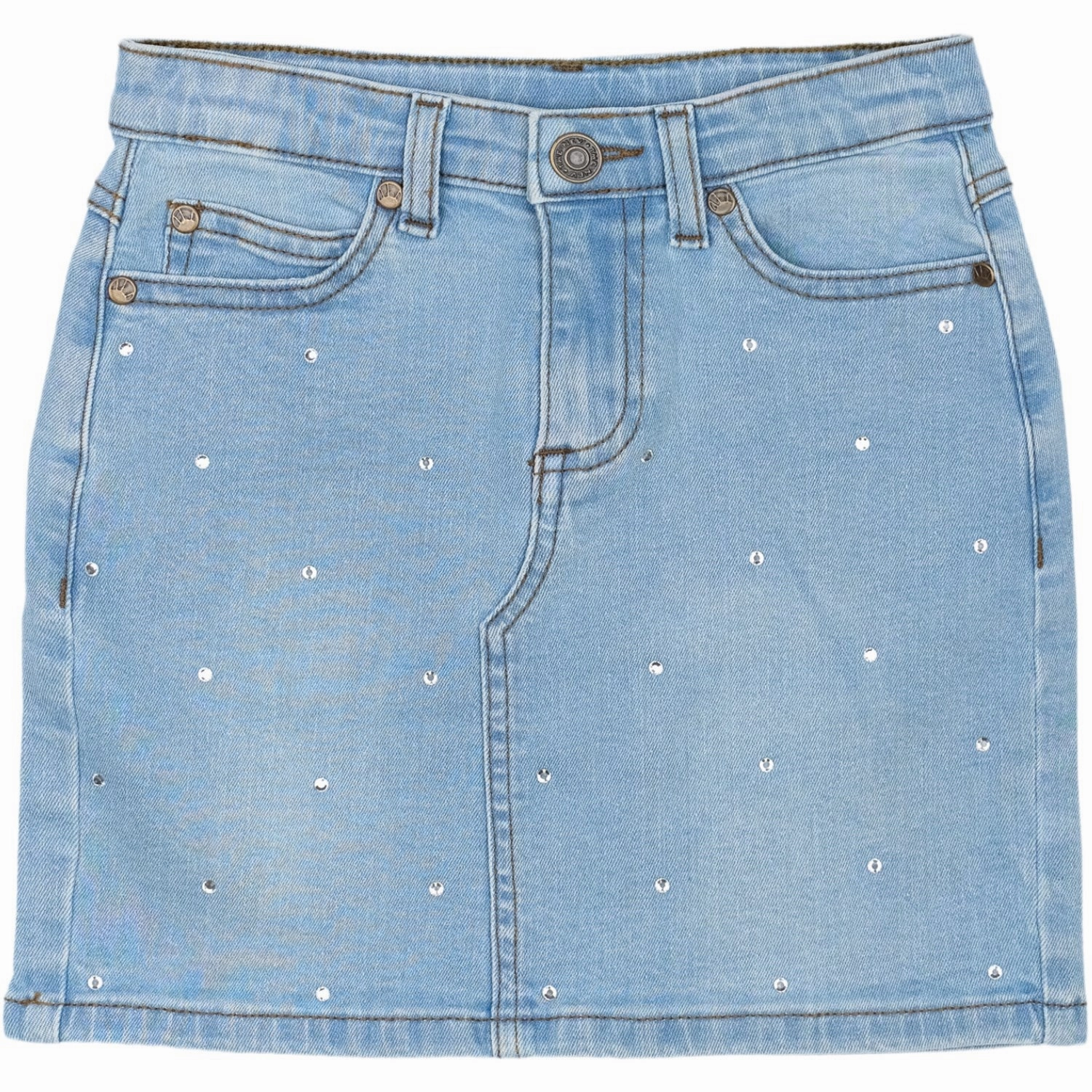 The New Light Blue Denim Oda Denim Skirt Personality Style Light Flow