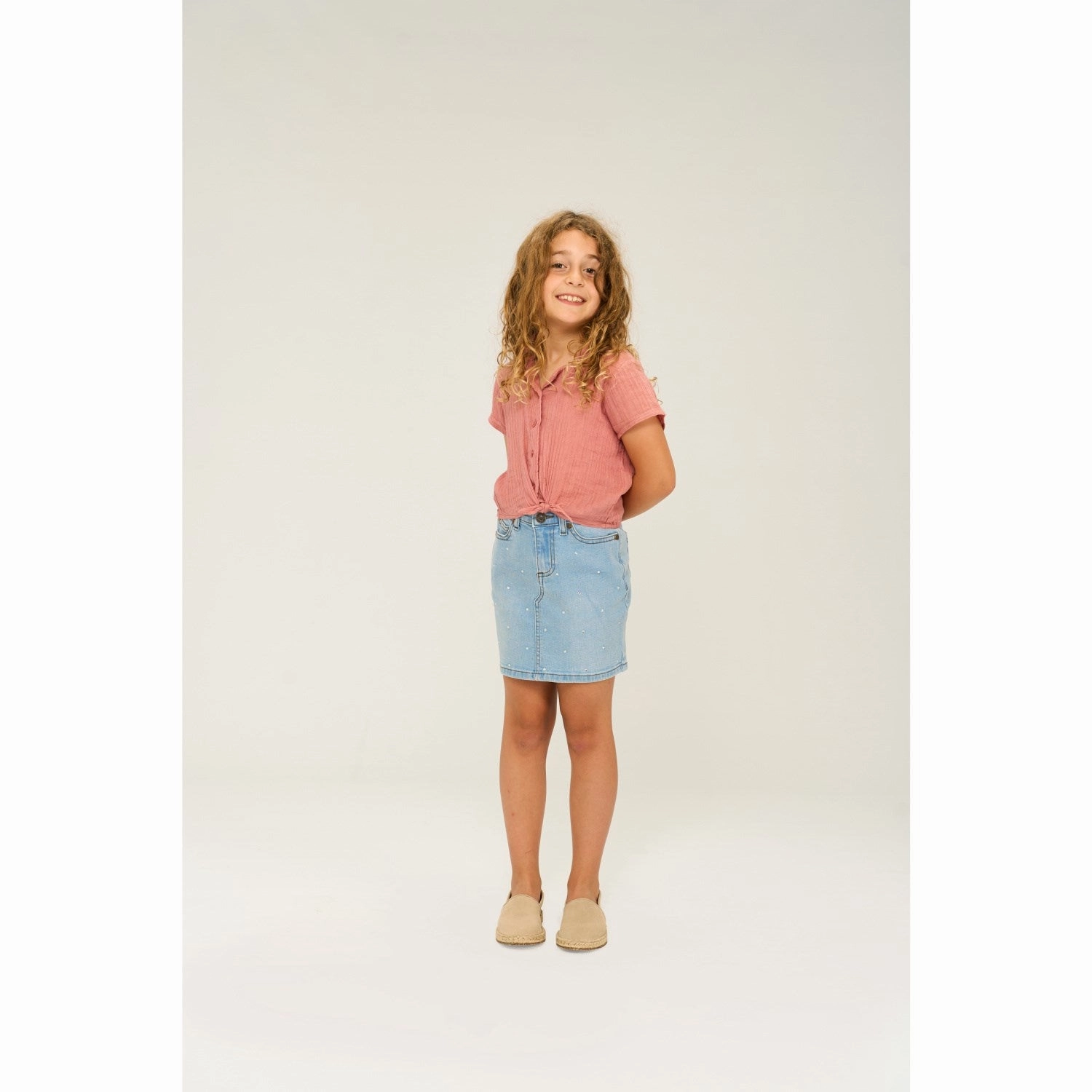 The New Light Blue Denim Oda Denim Skirt Comfort Mood Bold Finish