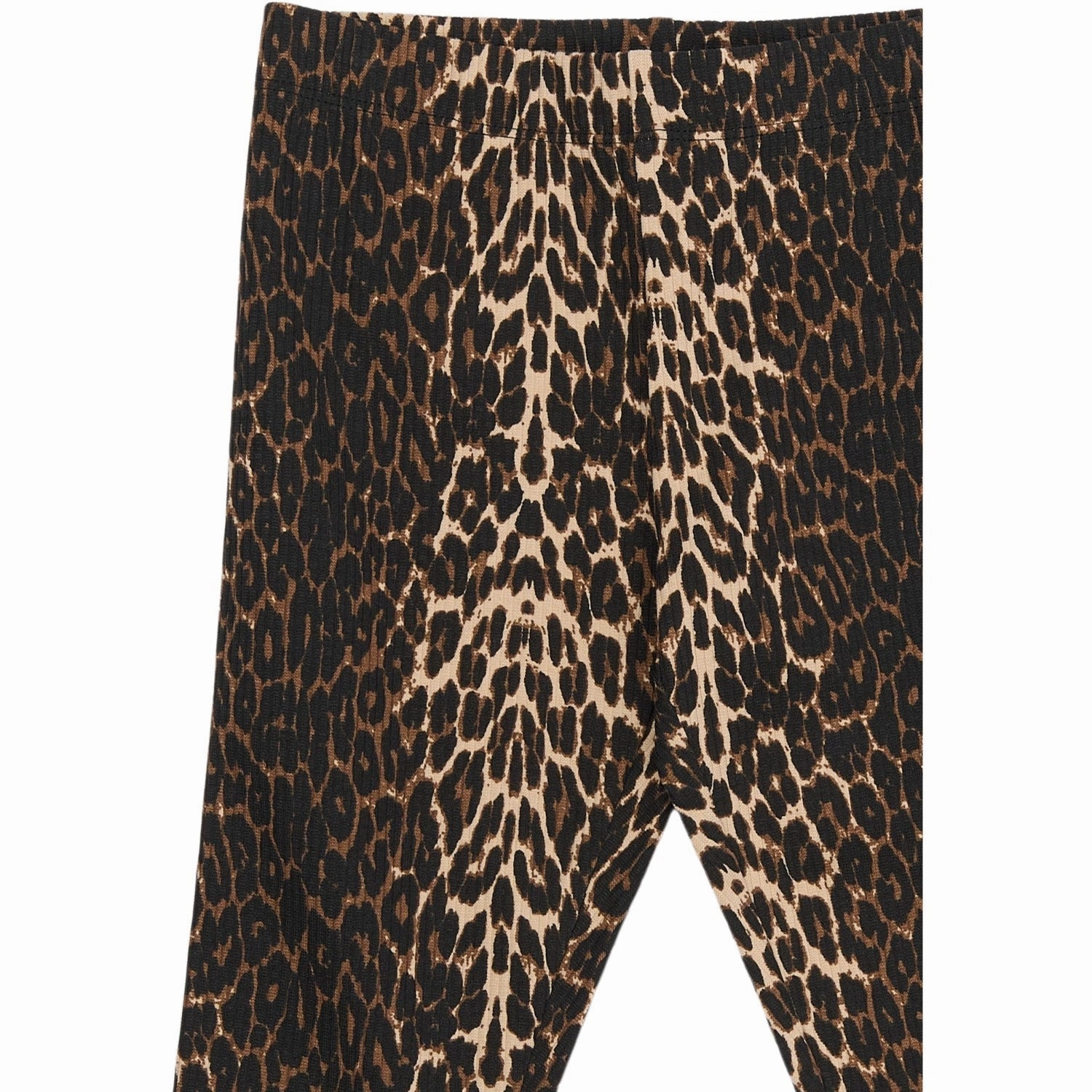 The New Oxford Tan AOP Ellen Rib Leggings Four Way Stretch Fabric Comfortable and stylish