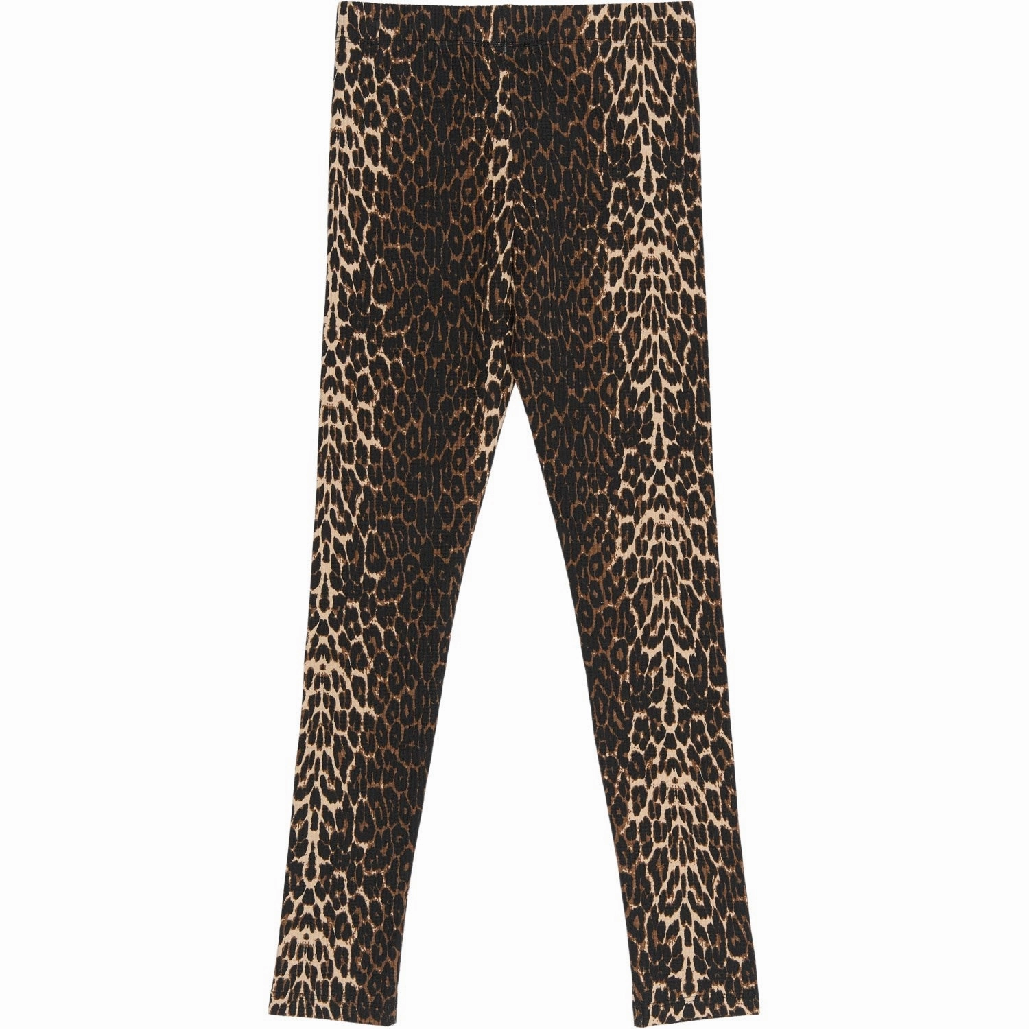 The New Oxford Tan AOP Ellen Rib Leggings Neutral Color