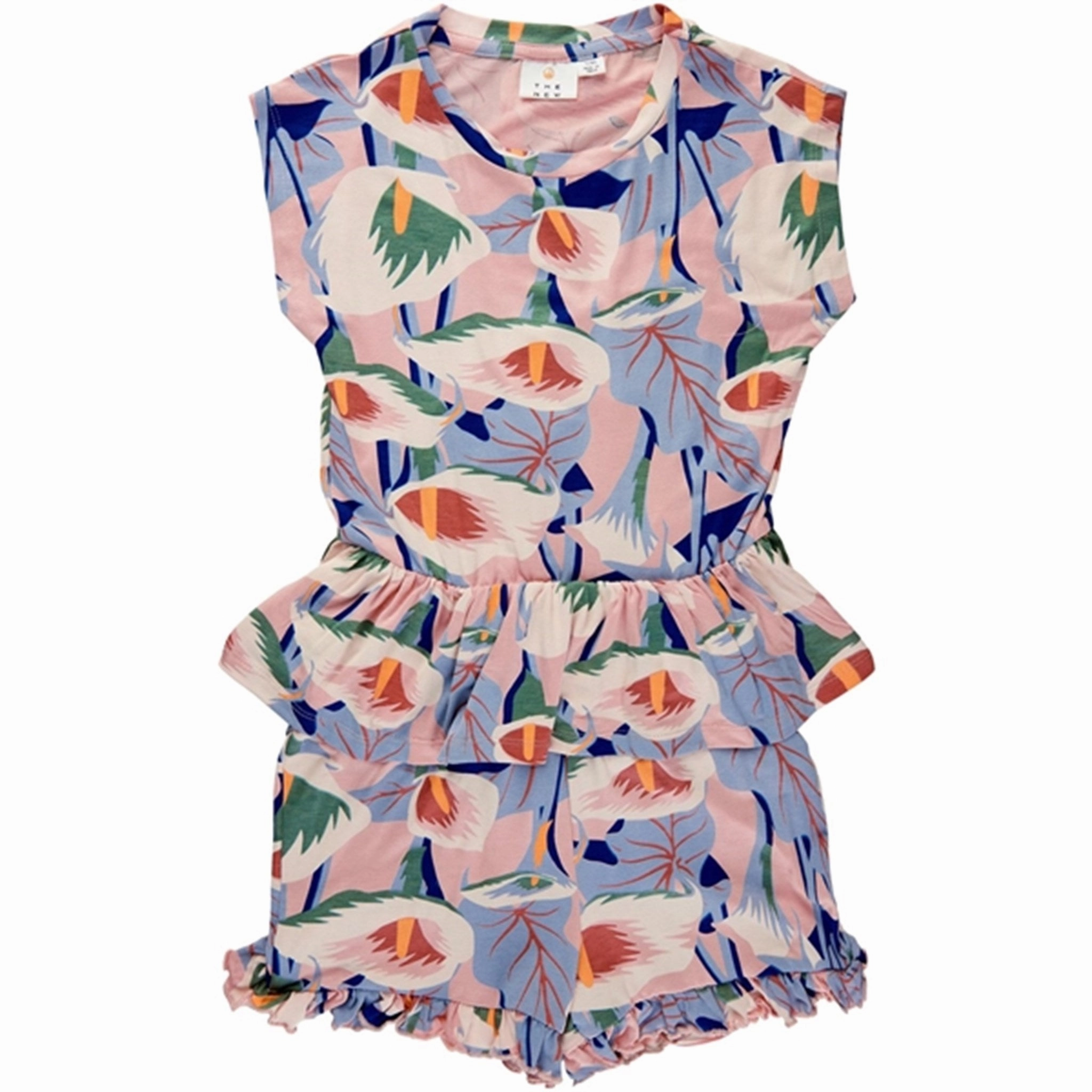 THE NEW Peach Beige Flower AOP Gwyneth Jumpsuit Durable Weekend