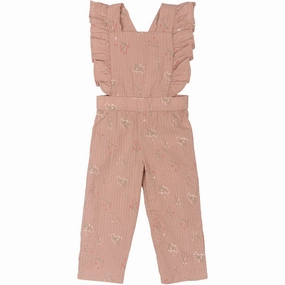 Long Use Water Repellent Coating THE NEW Siblings Adobe Rose AOP Oline Dungarees