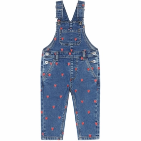 Snag Free Fabric THE NEW Siblings Medium Blue Denim Wash Lovia Denim Dungarees