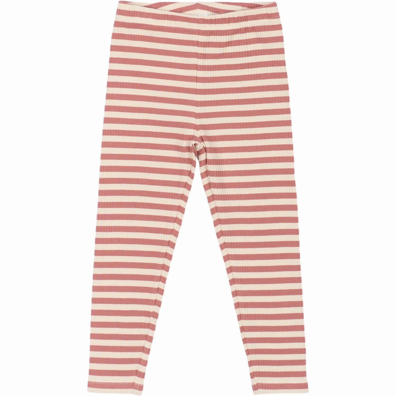 THE NEW Siblings Old Rose Striped Fro Uni Rib Leggings Cool Days Comfort Stretch
