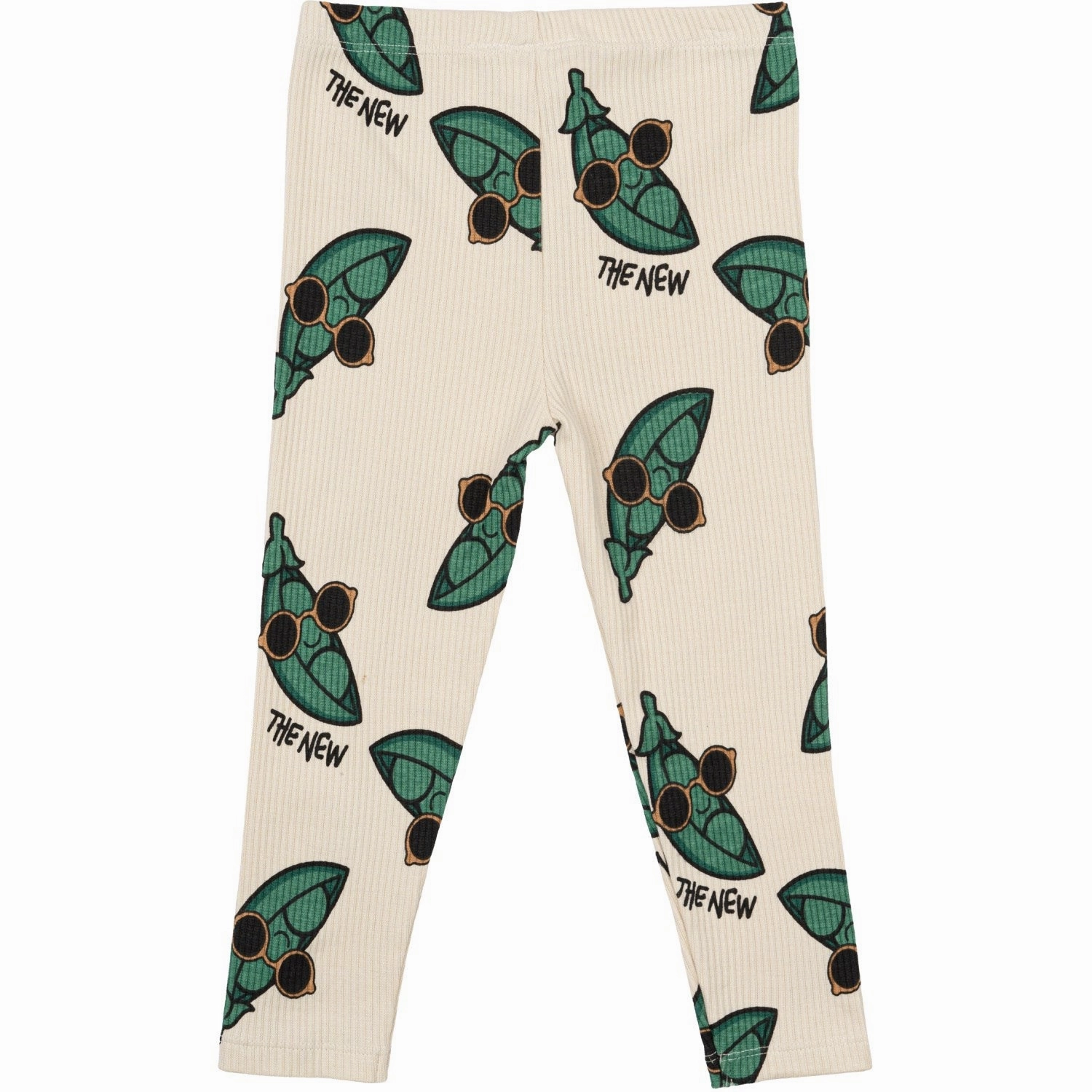 Holiday Outfit Eco Friendly THE NEW Siblings White Swan AOP Nevi Rib Leggings