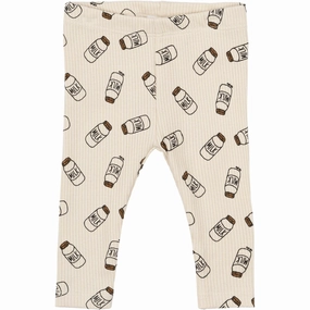 THE NEW Siblings White Swan AOP Nigel Rib Leggings chlorine resistant Active Comfort