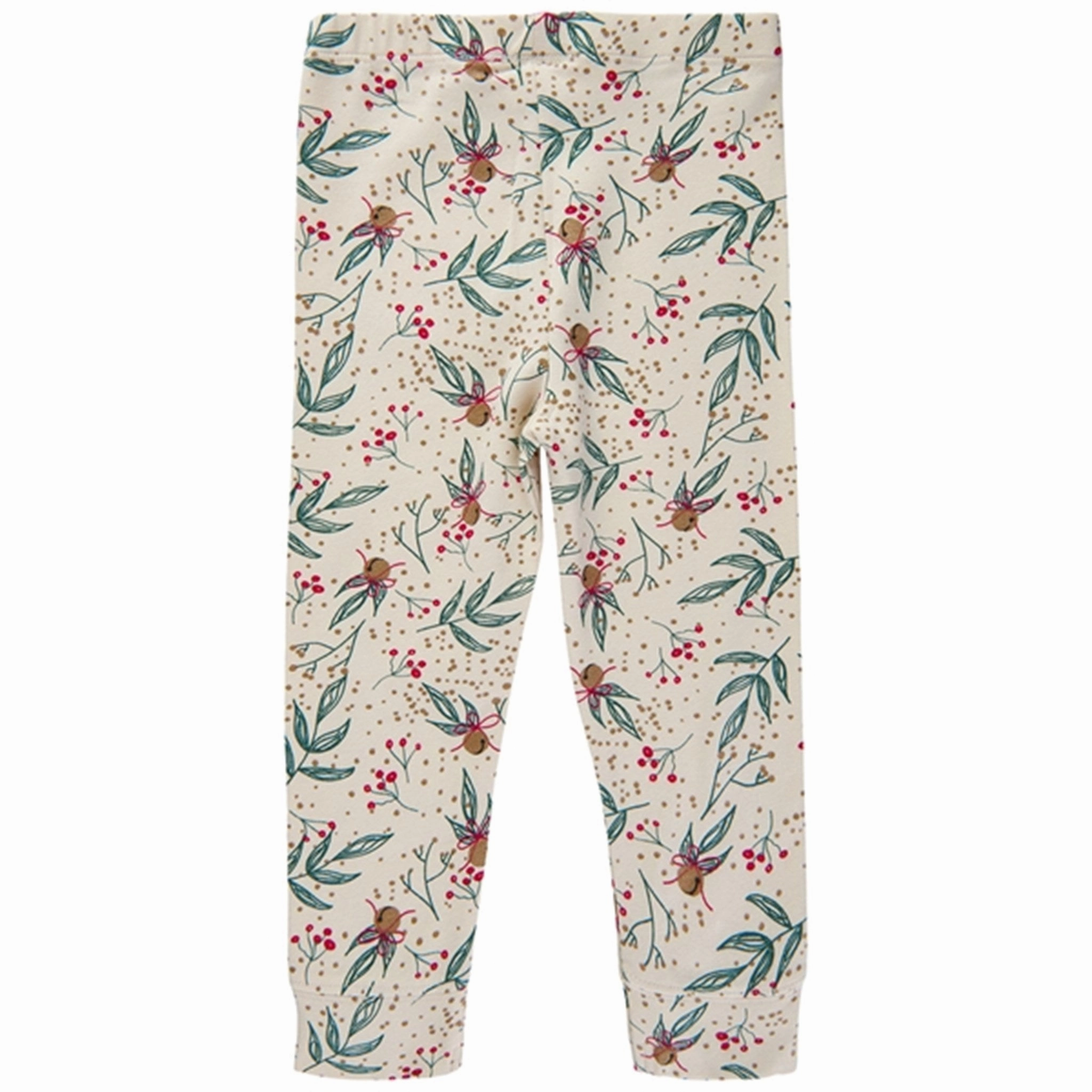 THE NEW Siblings White Swan Bell Aop Holiday Leggings Work Commute Slim Fit Versatile Feel