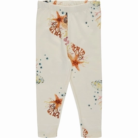 THE NEW Siblings White Swan Coral AOP Gaige Leggings Lightweight Material Holiday Outfit