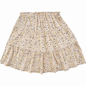 THE NEW White Swan Farla Skirt Laser Cut Edges Feminine Charm