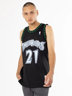 Daily Style Sweat Absorbent Minnesota Timberwolves 97-98 Kevin Garnett Swingman Jersey