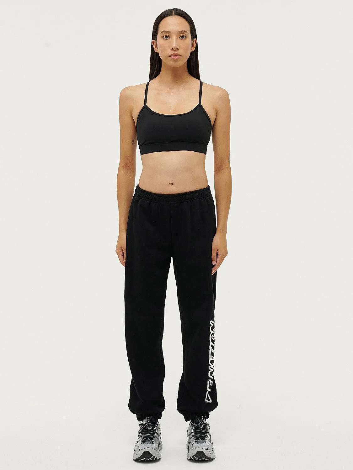 BreathableFabric Tiebreak Trackpant in Black