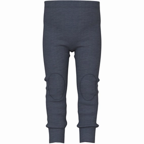 Name It Ombre Blue Wang Wool Needle Long Johns Solid Noos Abrasion resistant Everyday Look