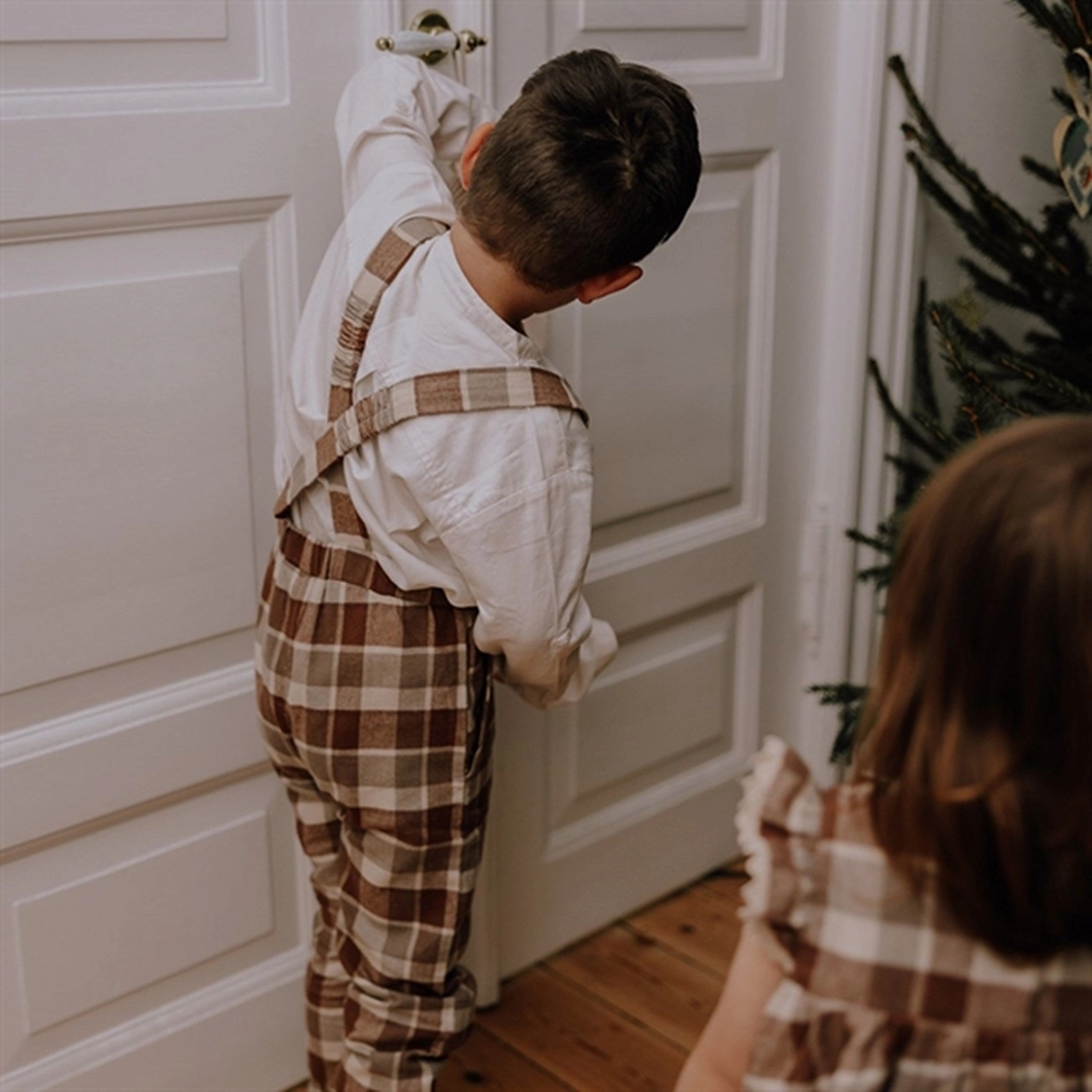 That's Mine Sterne Check Miel Pants BreathableFabric