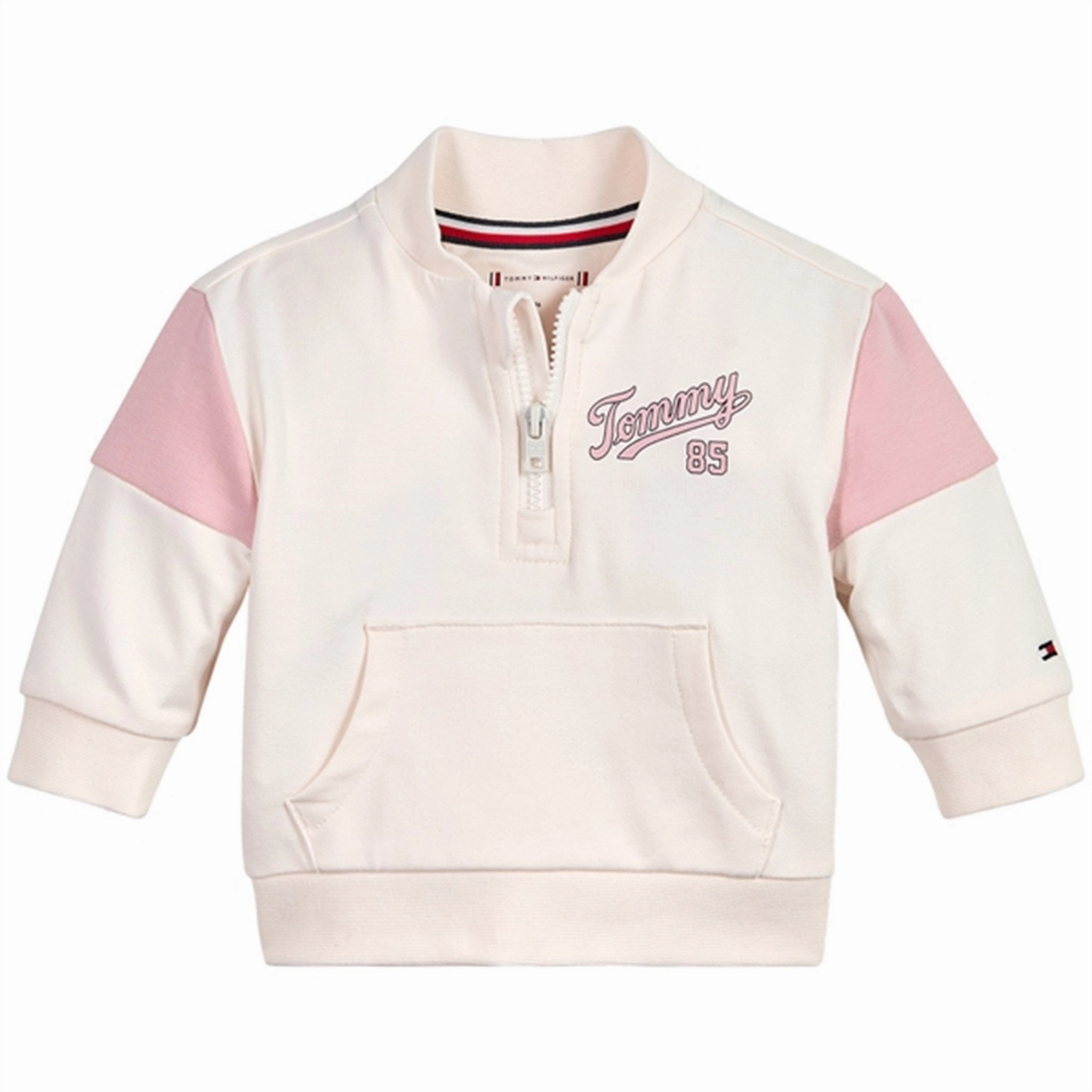 NonChafing Edge Binding NonSlipInnerLayer Tommy Hilfiger Baby Colorblock Tracksuit Ancient White Colorblock