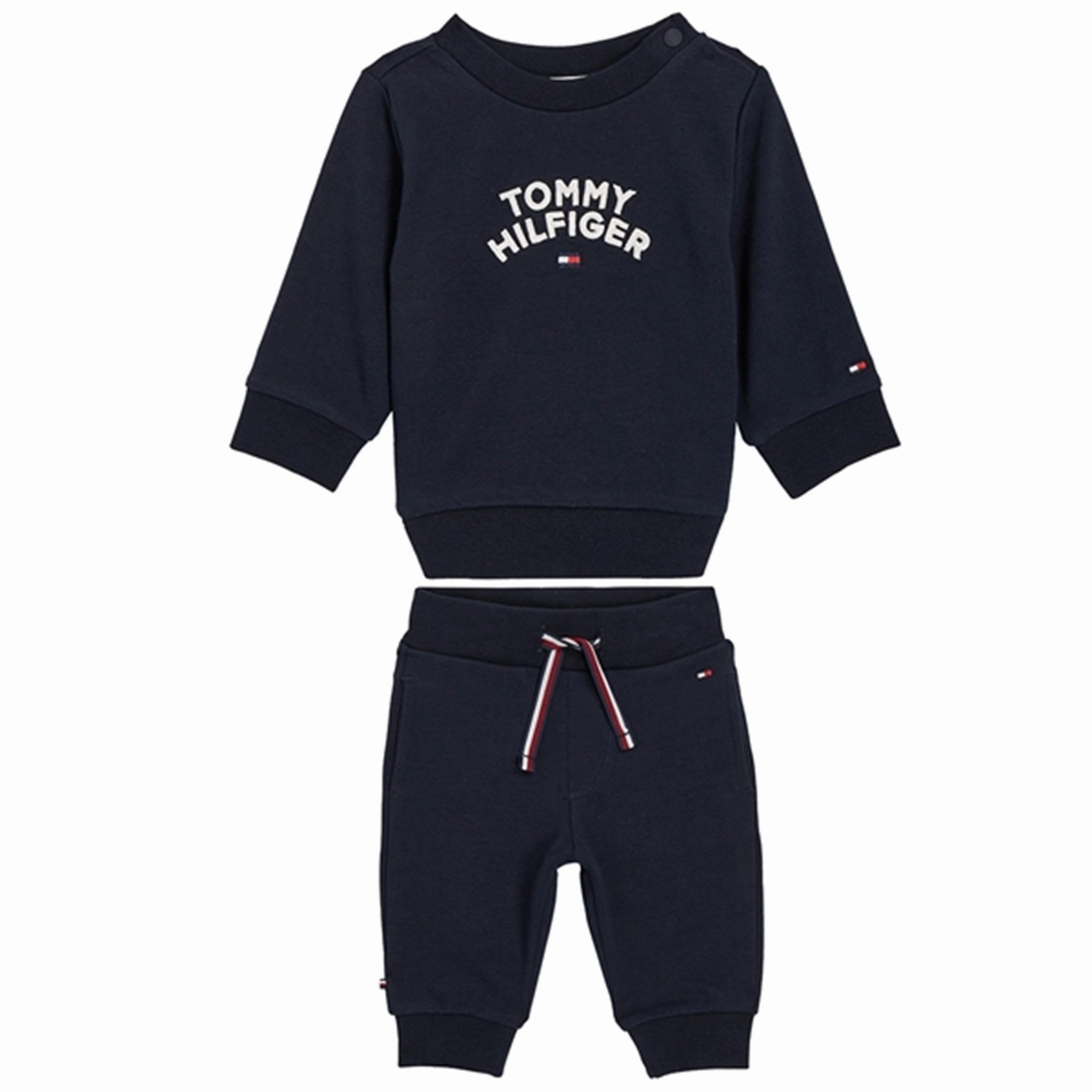 Tommy Hilfiger Baby Flag Sweat Set Deep Indigo self-care Non Slip Inner Layer