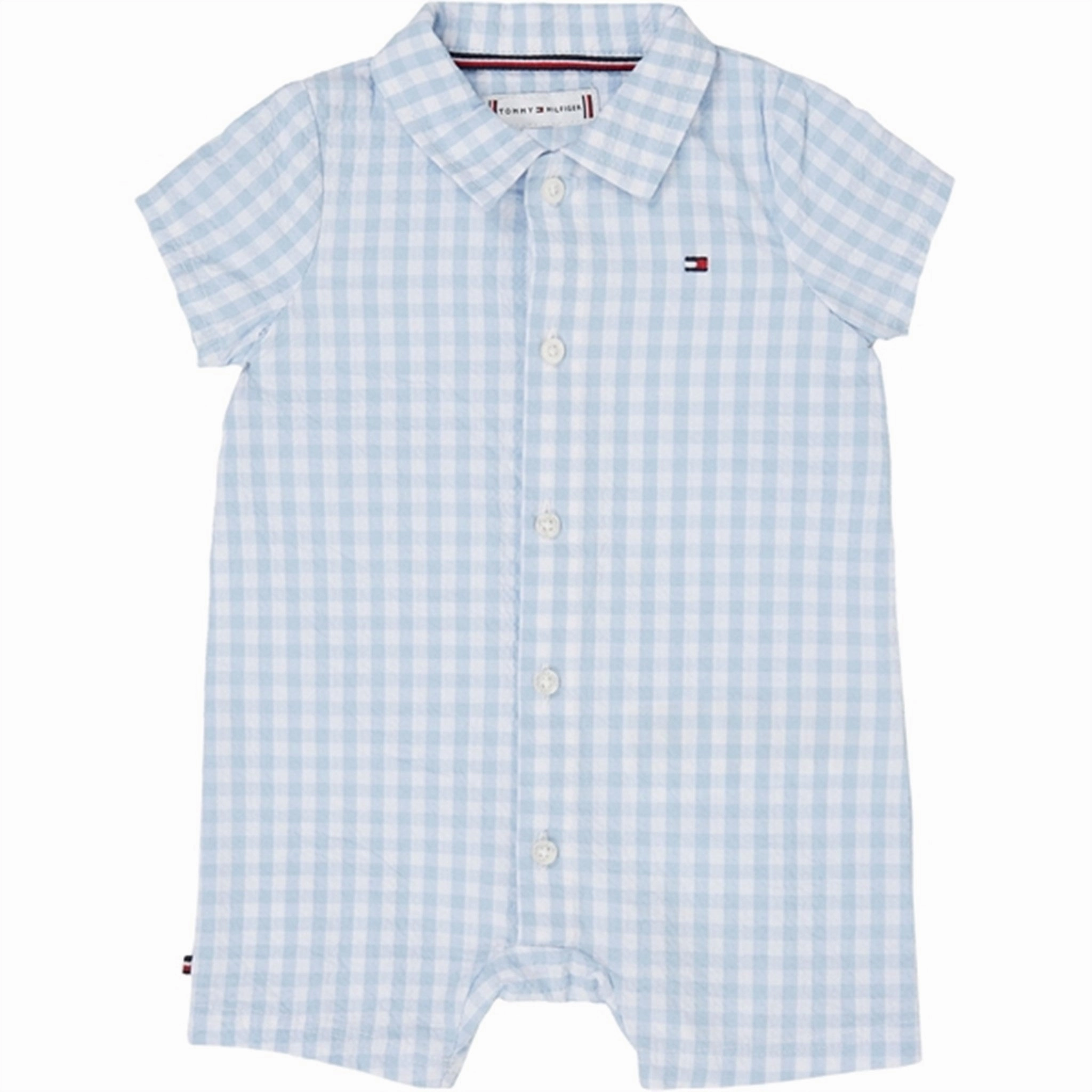 Event Dinner Office Comfy Tommy Hilfiger Baby Gingham Sommersuit White / Blue Check