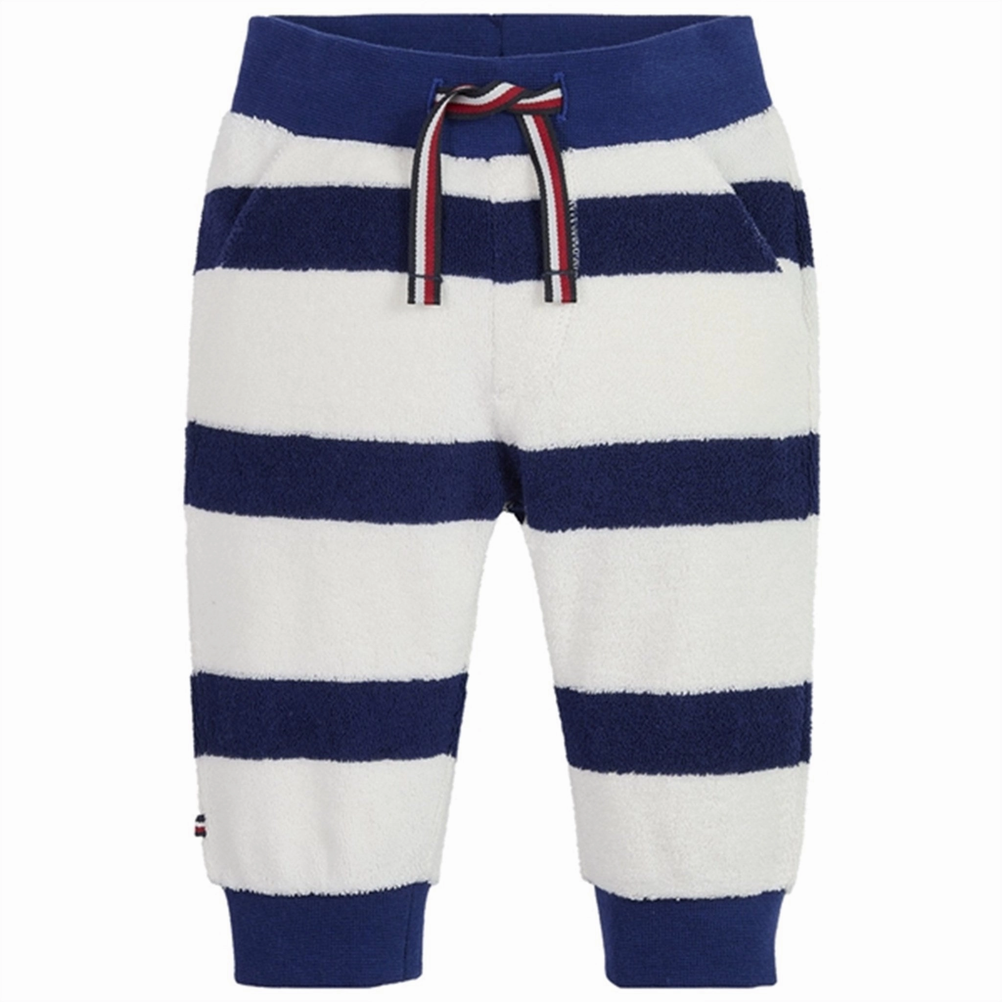 MultiFunctional Design Tommy Hilfiger Baby Striped Towelling Sweatpants Pilot Blue / Ancient White Stripe