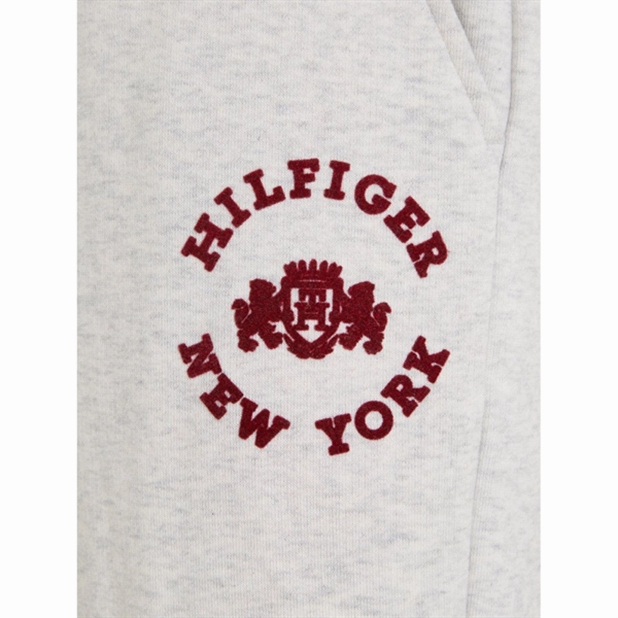 Lip balm Cold Weather Wear Tommy Hilfiger Crest Varsity Sweatpants New Light Grey Heather