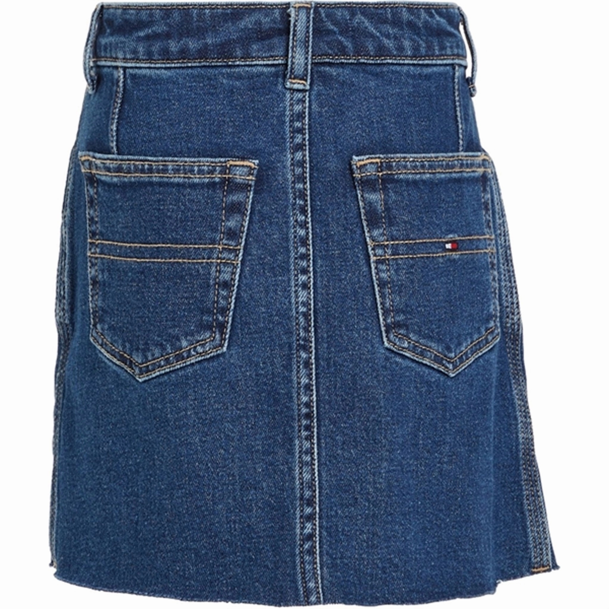 Tommy Hilfiger Denim Button Through Skirt Midblueclean Family Celebration