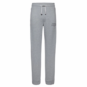 Tommy Hilfiger Flag Sweatpants Light Grey Heather flare fit