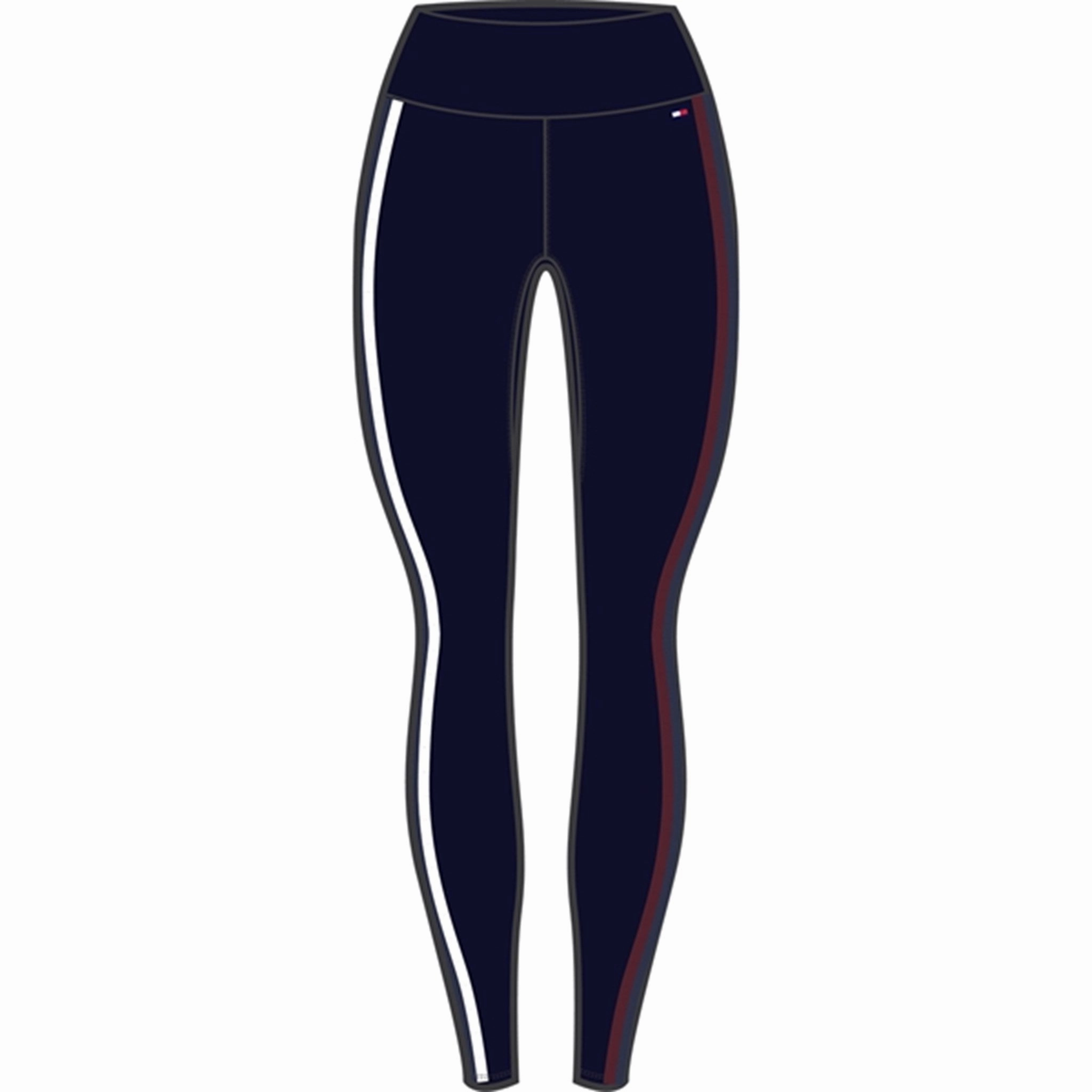 Hypoallergenic Lining Pro Athlete Morning Stretch Tommy Hilfiger Global Stripe Sport Tights Desert Sky